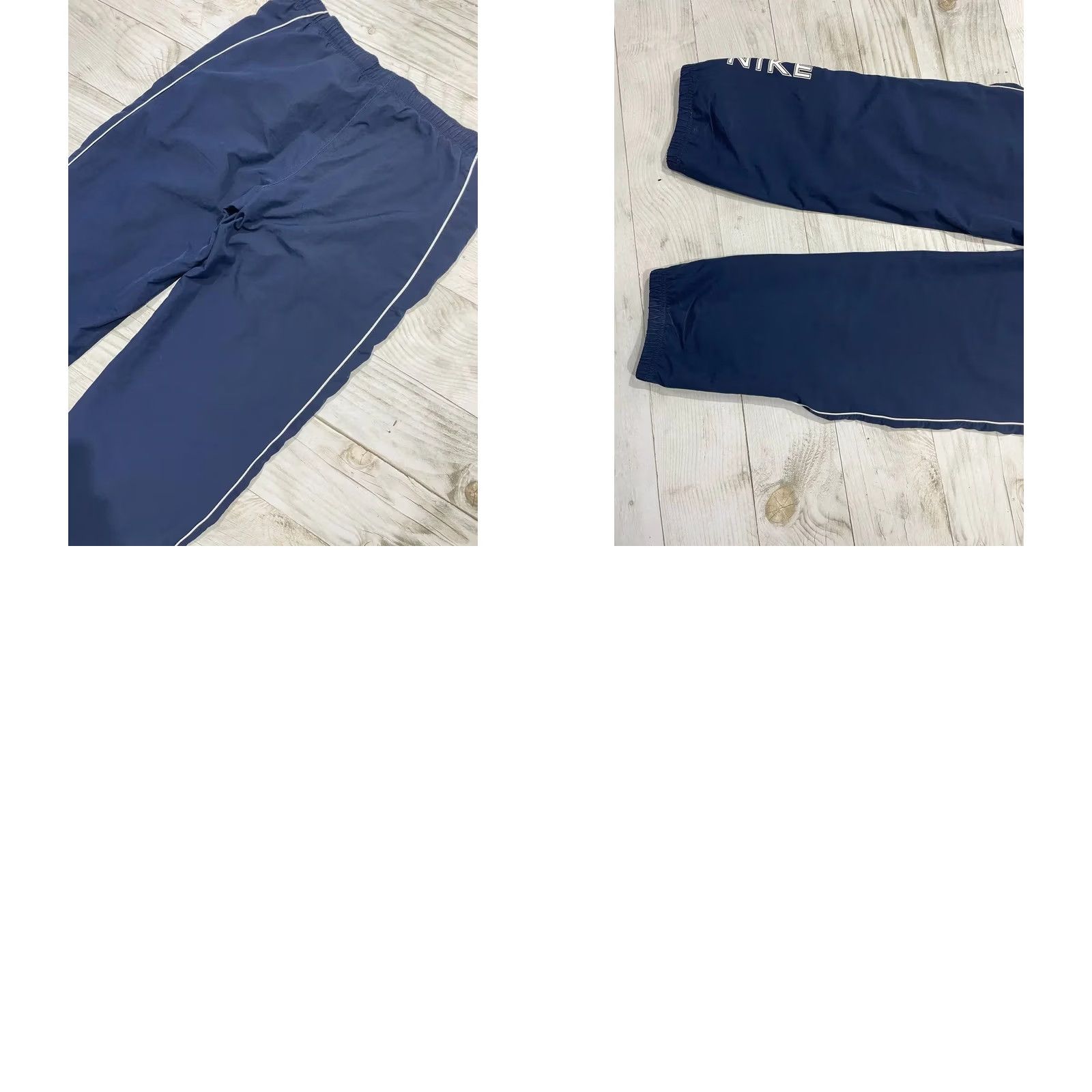 Nike VINTAGE Nike Track Pants Blue M 00s Nylon Striped Men Size US 31 - 10 Thumbnail