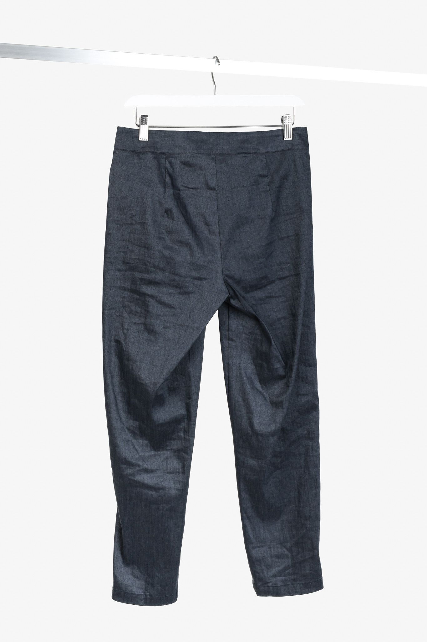 Sarah Pacini Sarah Pacini Navy Linen Tech Pant Size 29" - 2 Thumbnail