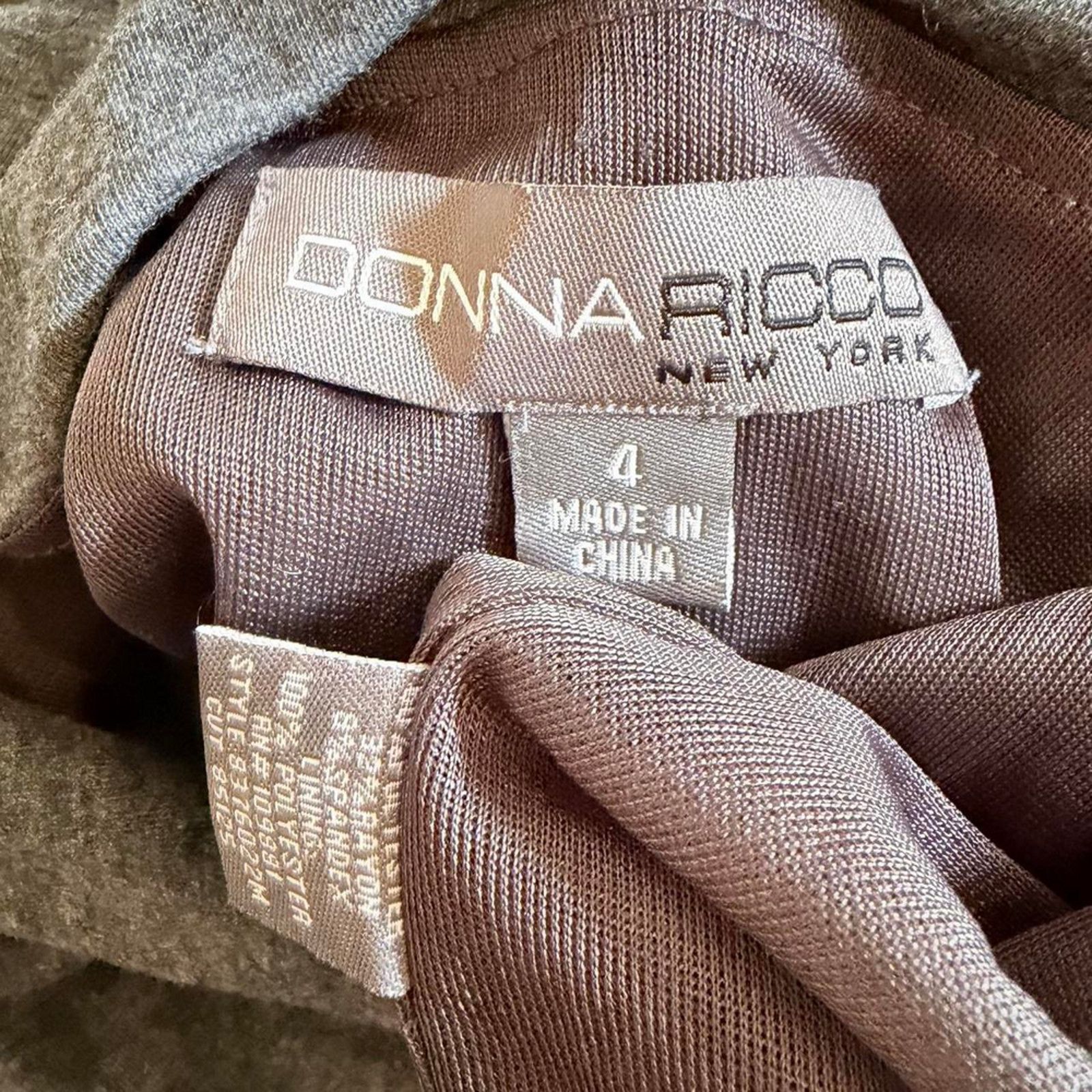 Other Donna Ricco Vintage Cocktail Dress off shoulder size 4 Size S / US 4 / IT 40 - 4 Thumbnail