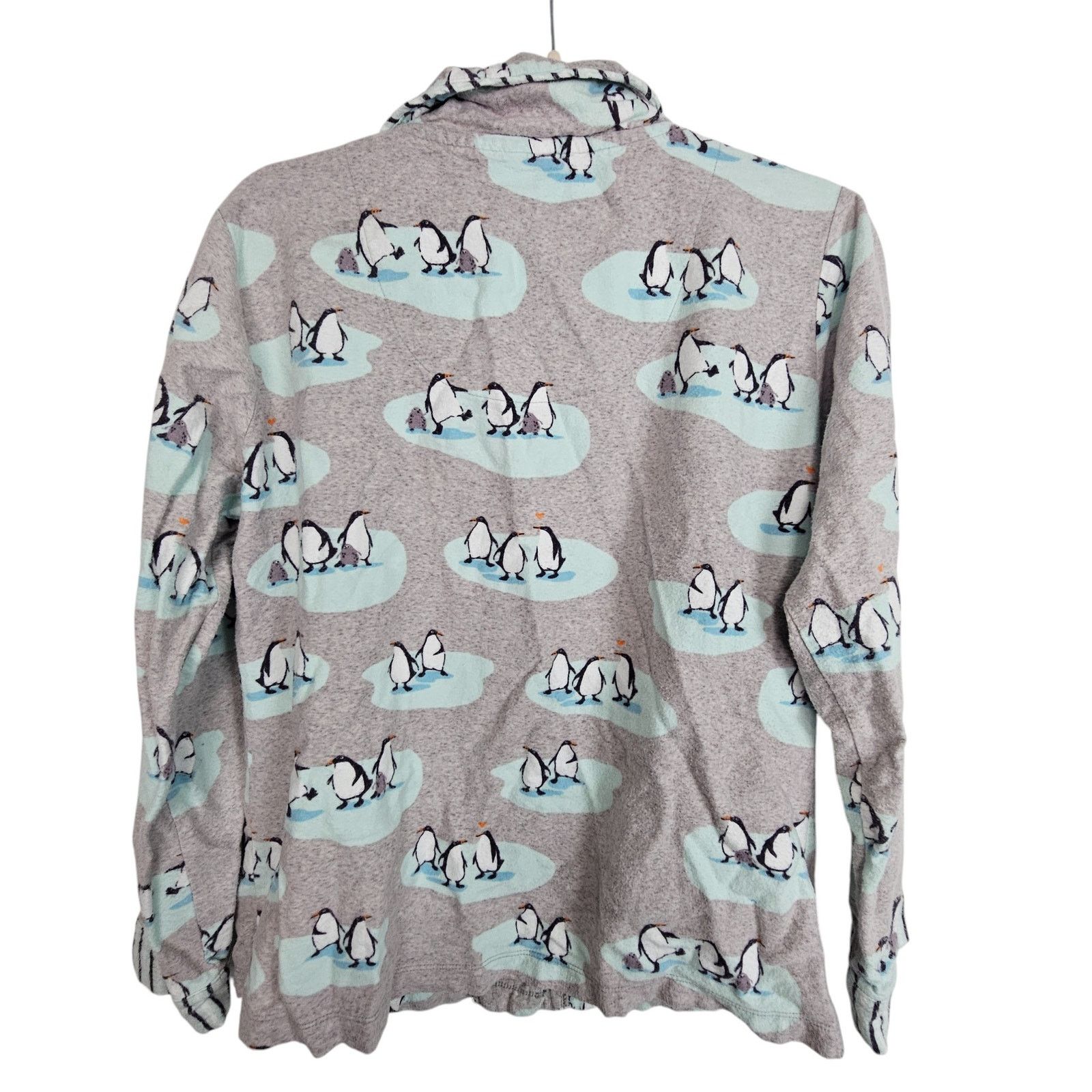 DrunknMunky Munki Munki Womens Flannel Pajama 2pc Set Penguins S Sleep Size ONE SIZE - 9 Thumbnail