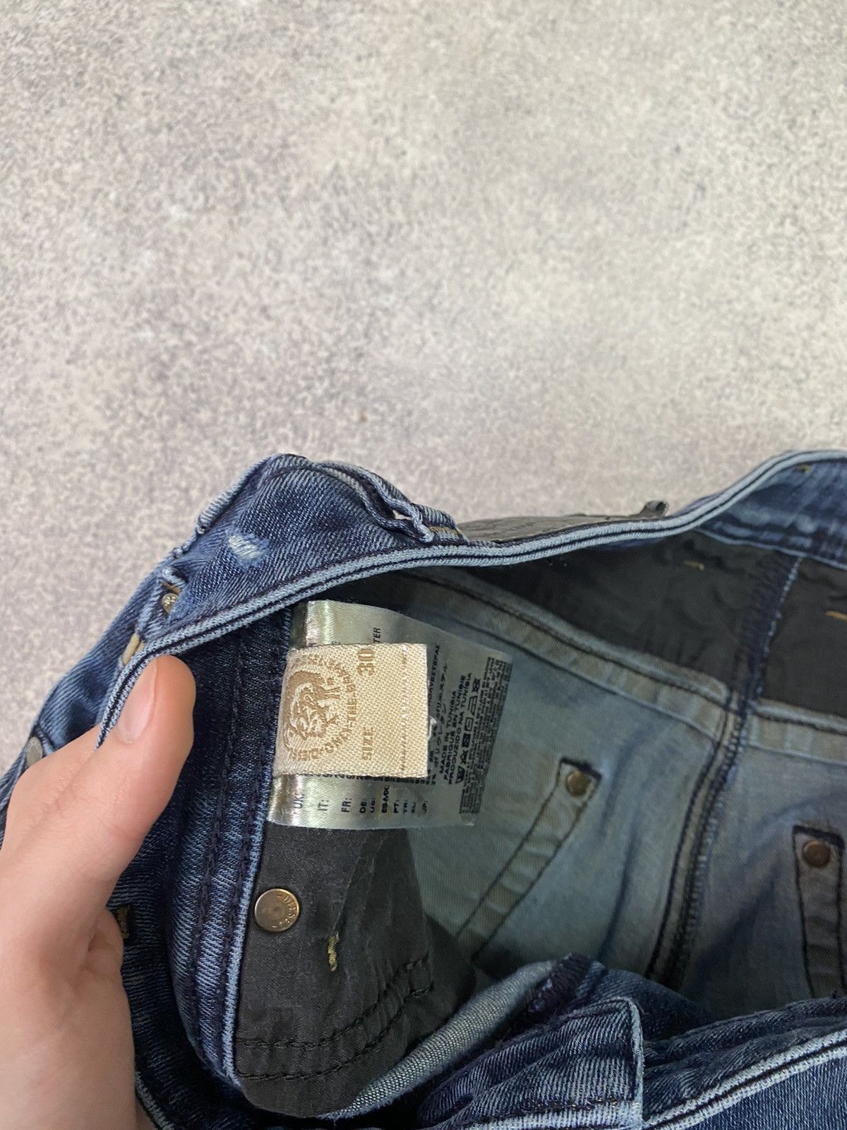 Diesel × Vintage Vintage Diesel Krayver Archival Denim Jeans Size US 30 / EU 46 - 9 Thumbnail