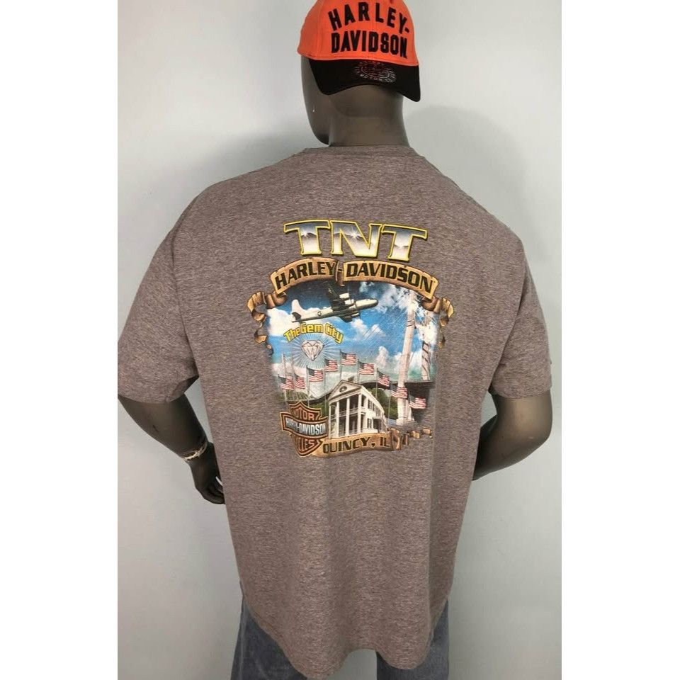 Harley Davidson Harley-Davidson T-shirt 2XL Men QUINCY, ILLINOIS Size US XXL / EU 58 / 5 - 1 Thumbnail