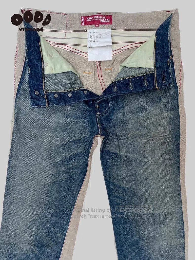 Junya Watanabe Junya Watanabe size XS Double-Sided Patchwork Jeans Size US 27 - 3 Thumbnail