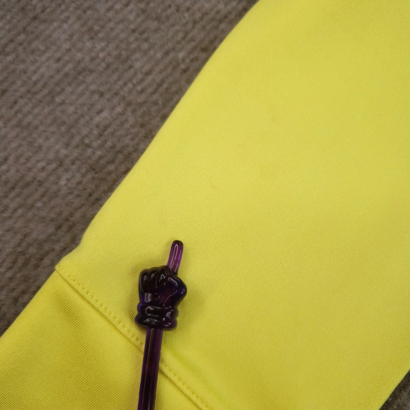 Izod IZOD Women's Yellow Mock Neck 1/4 Zip Pullover Sweatshirt Large Size L / US 10 / IT 46 - 7 Thumbnail