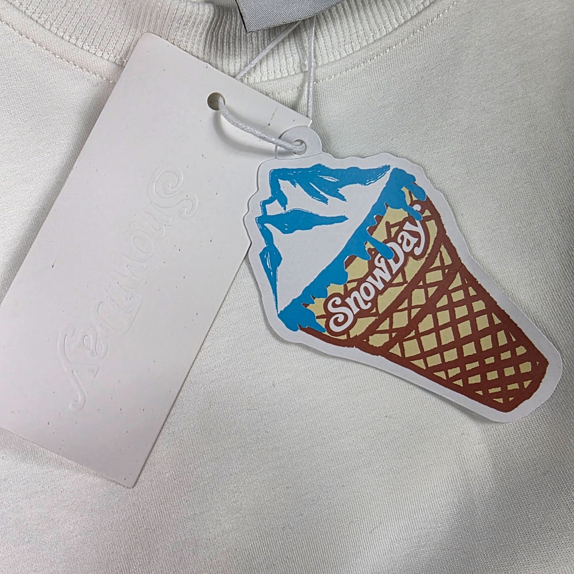 Snowday SnowDay WiFi Graphic Mens Size Small White Blue T Shirt Casu Size US S / EU 44-46 / 1 - 7 Thumbnail