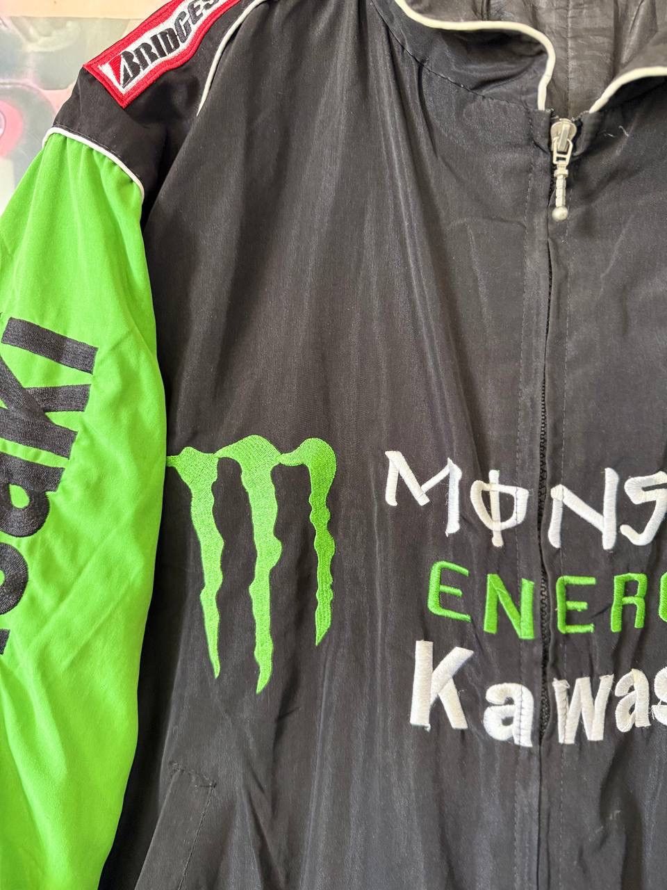 Vintage Vintage Kawasaki Bridgestone Monster Energy Racing Jacket Size US XL / EU 56 / 4 - 3 Thumbnail