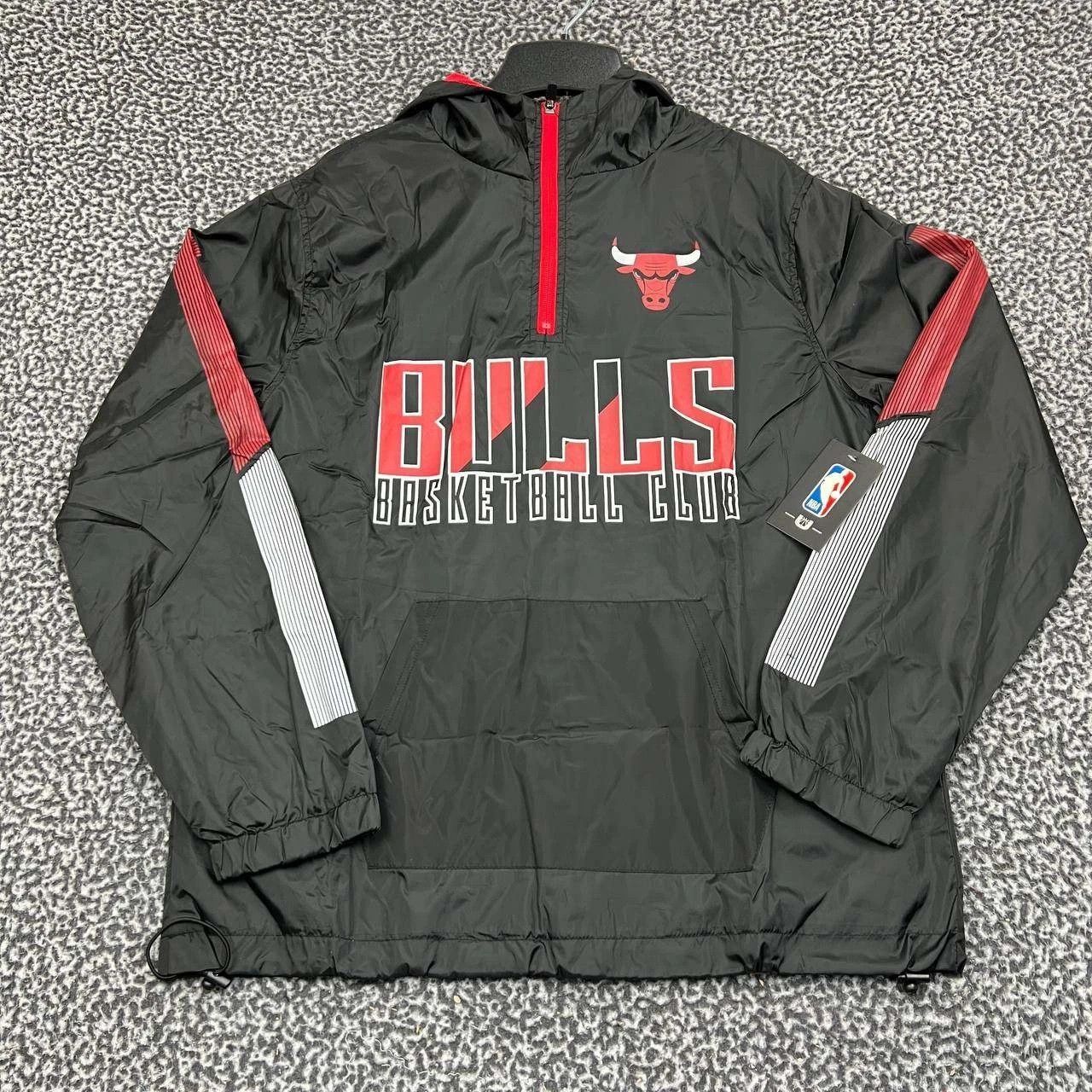 NBA Chicago Bulls Windbreaker Jacket Men 1/4 Zip Long Sleeve S Size US S / EU 44-46 / 1 - 1 Thumbnail