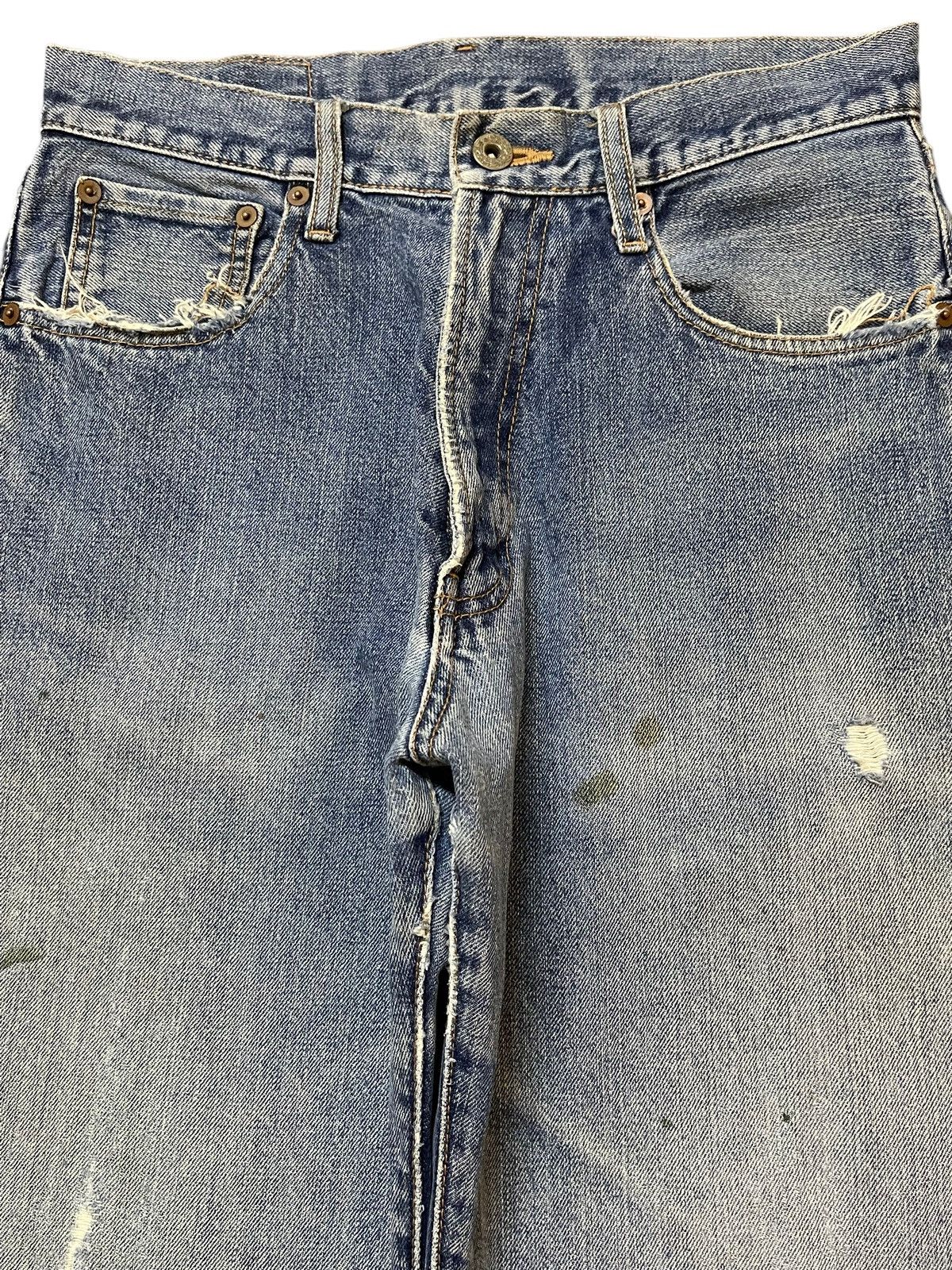 JNCO Vintage Japanese Brand Blue Faded Wash Distress Baggy Jeans Size US 28 / EU 44 - 3 Thumbnail