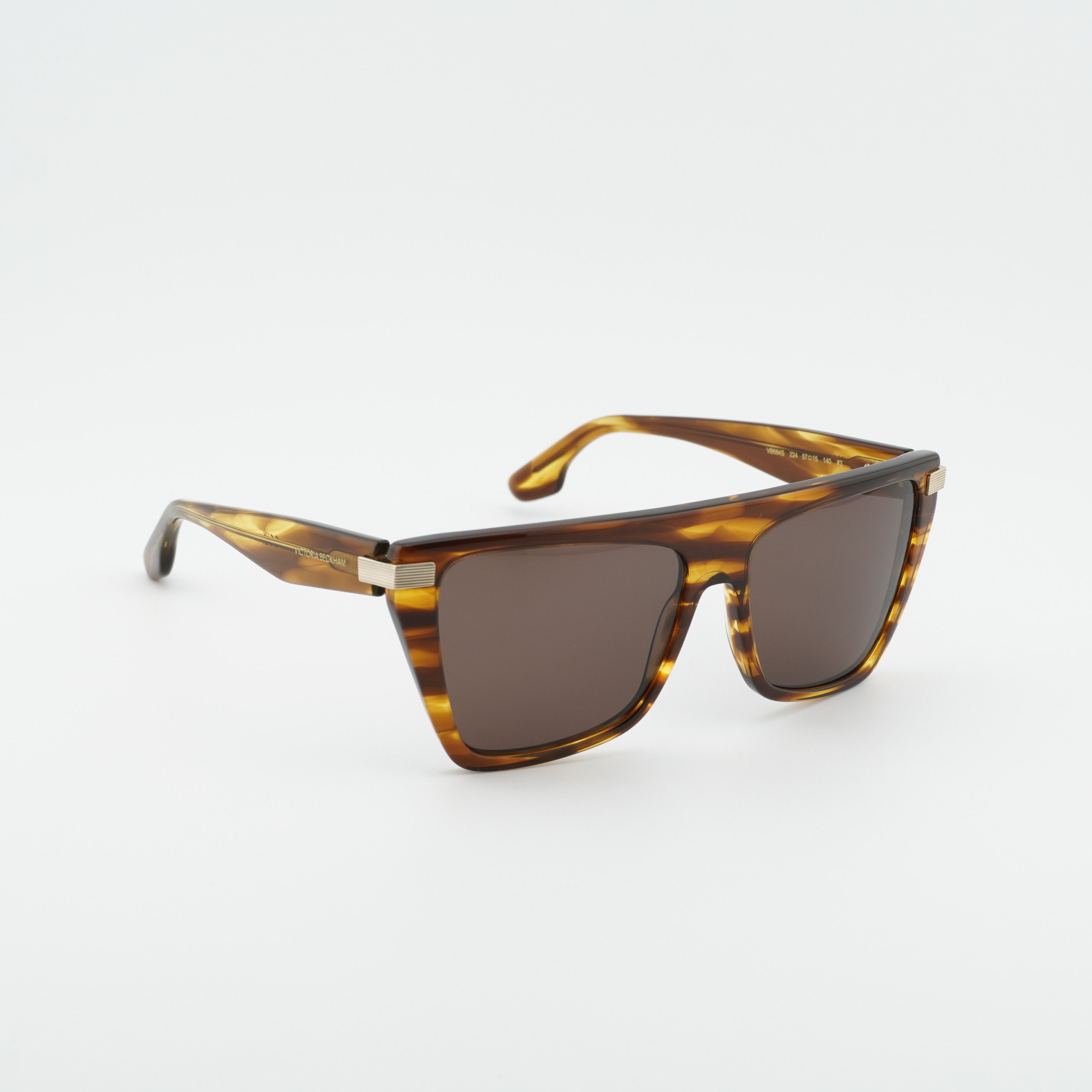 Victoria Beckham Victoria Beckham VB684S 224 Sunglasses Tobacco Square Frame Size ONE SIZE - 6 Thumbnail
