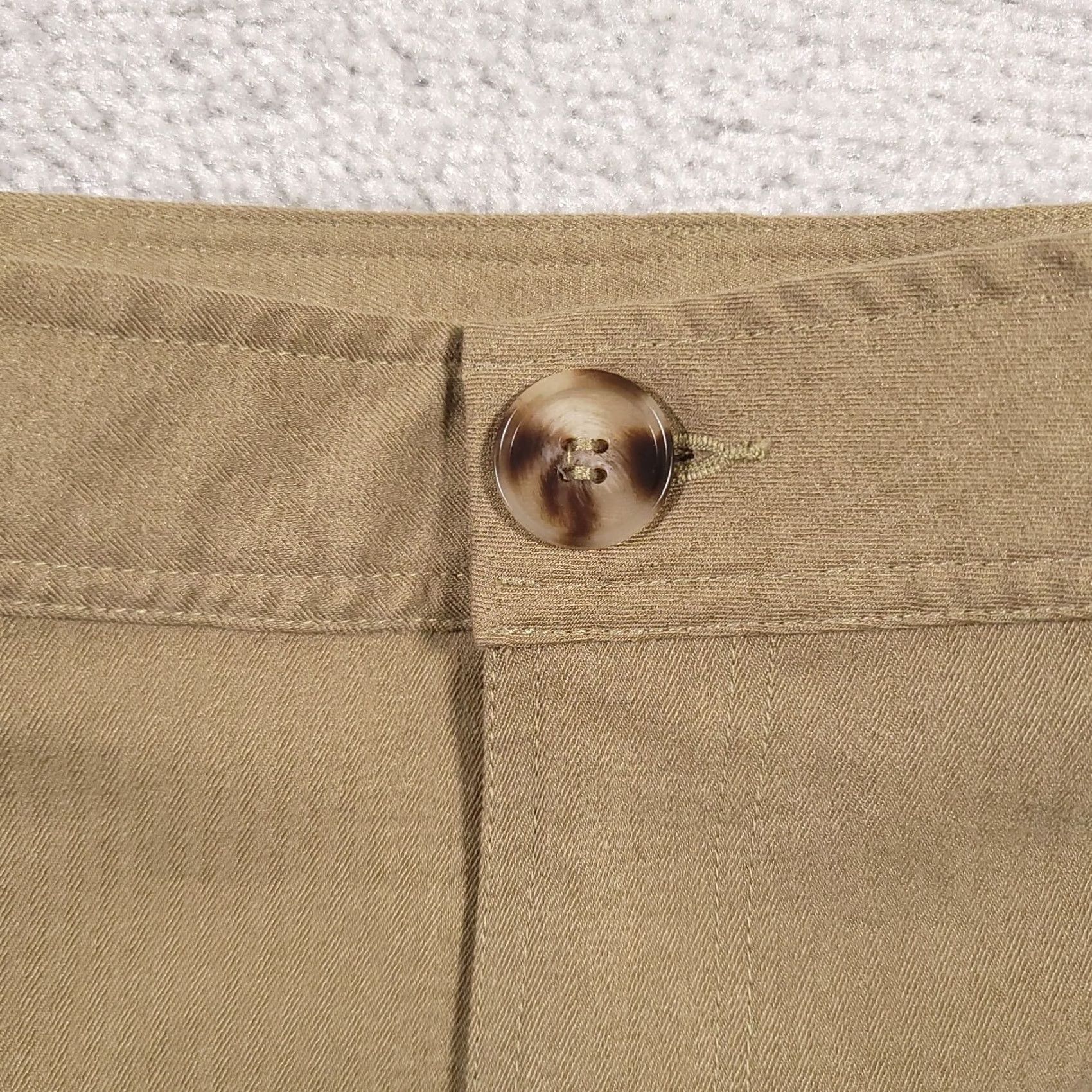Express VINTAGE Express X Rachel Zoe Pants Women's 32X30 33X28.5Tan Editor High Rise Twill Dress Pants (Regular) Womens Size 24" / US 00 / IT 34 - 4 Thumbnail