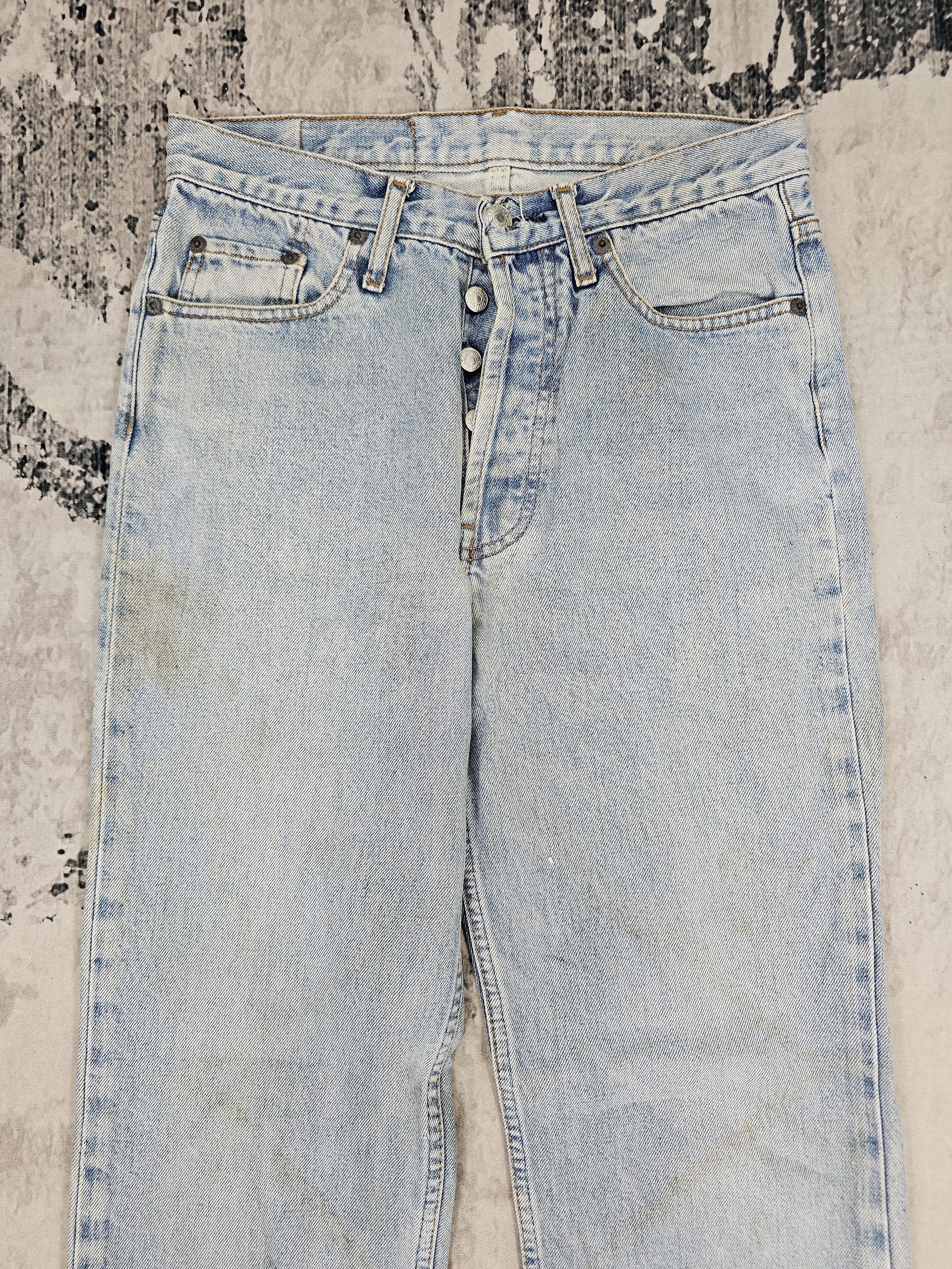 Levi's Vintage Clothing Vtg 90's LEVIS 501 Stain Faded Jeans Made In USA L0550 Size US 28 / EU 44 - 9 Thumbnail