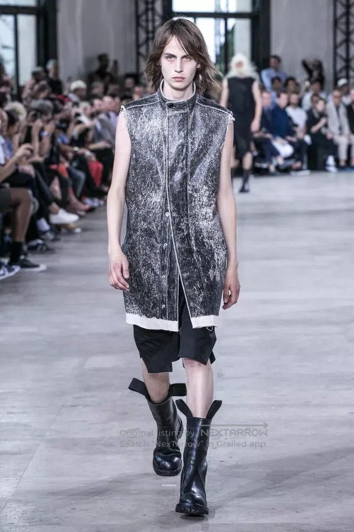 Rick Owens Rick Owens Frayed Glue Destroyed Vest Sleeveless Zip-up Ja Size US L / EU 52-54 / 3 - 1 Thumbnail