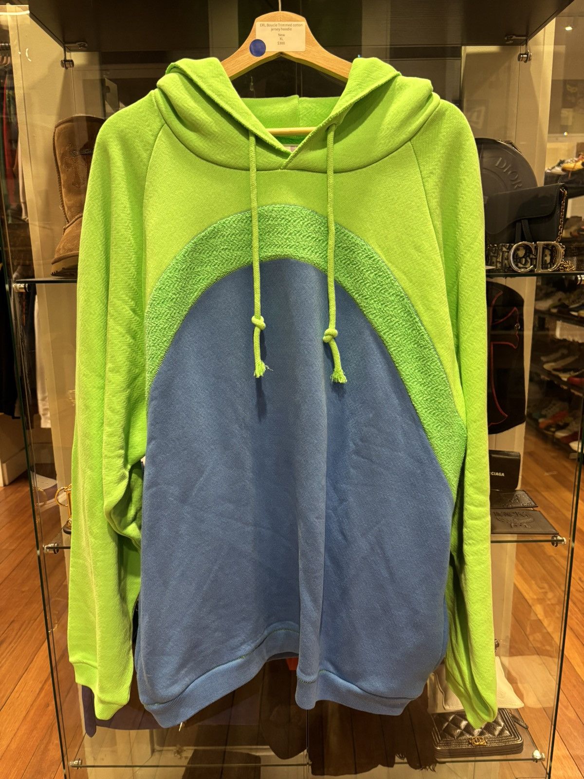 ERL ERL Boucle Trimmed Cotton Jersey Hoodie Size US XL / EU 56 / 4 - 1 Thumbnail