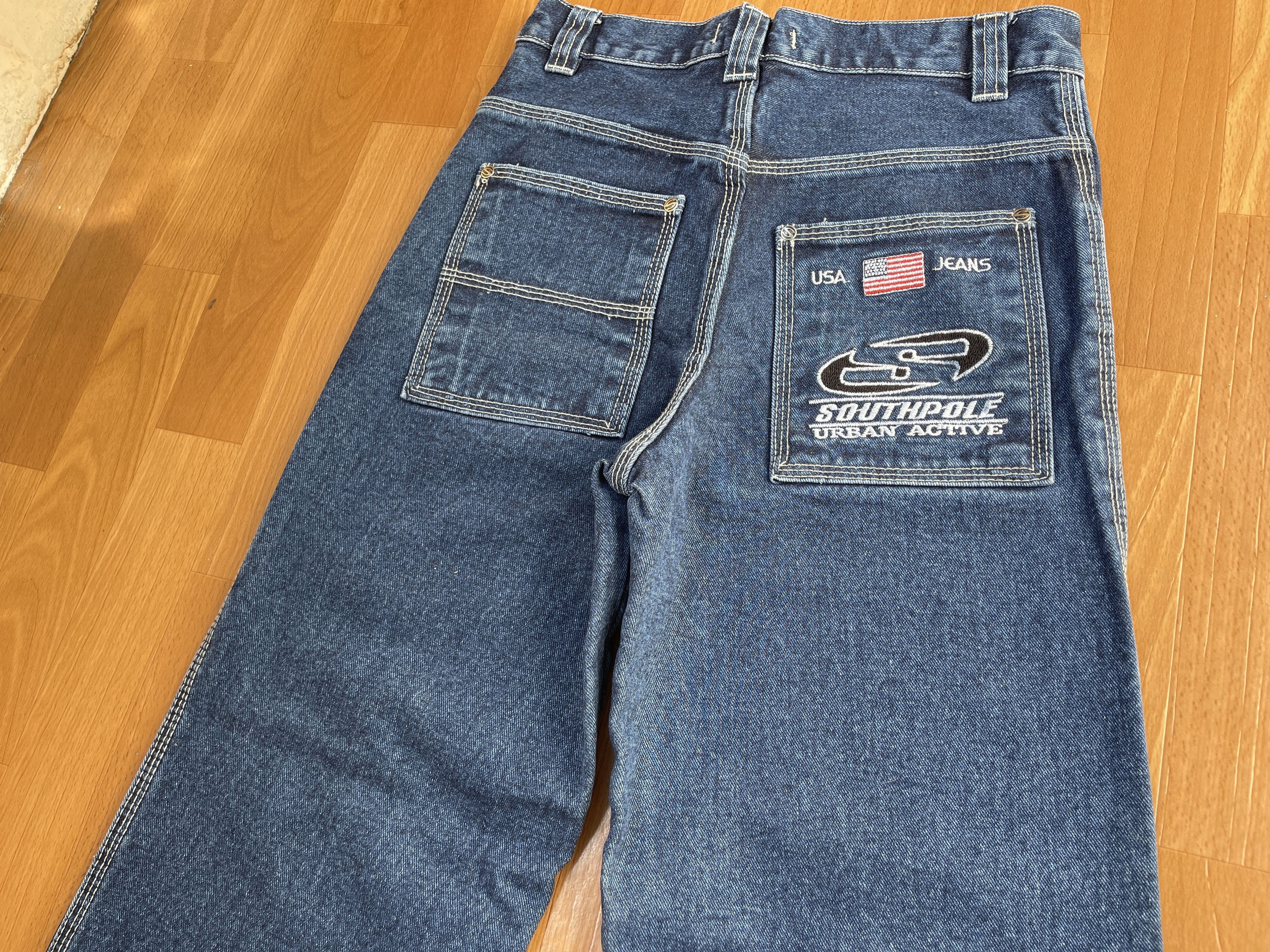 Southpole Southpole jeans, baggy vintage South Pole 90s hip hop Y2K 28 Size US 28 / EU 44 - 4 Thumbnail