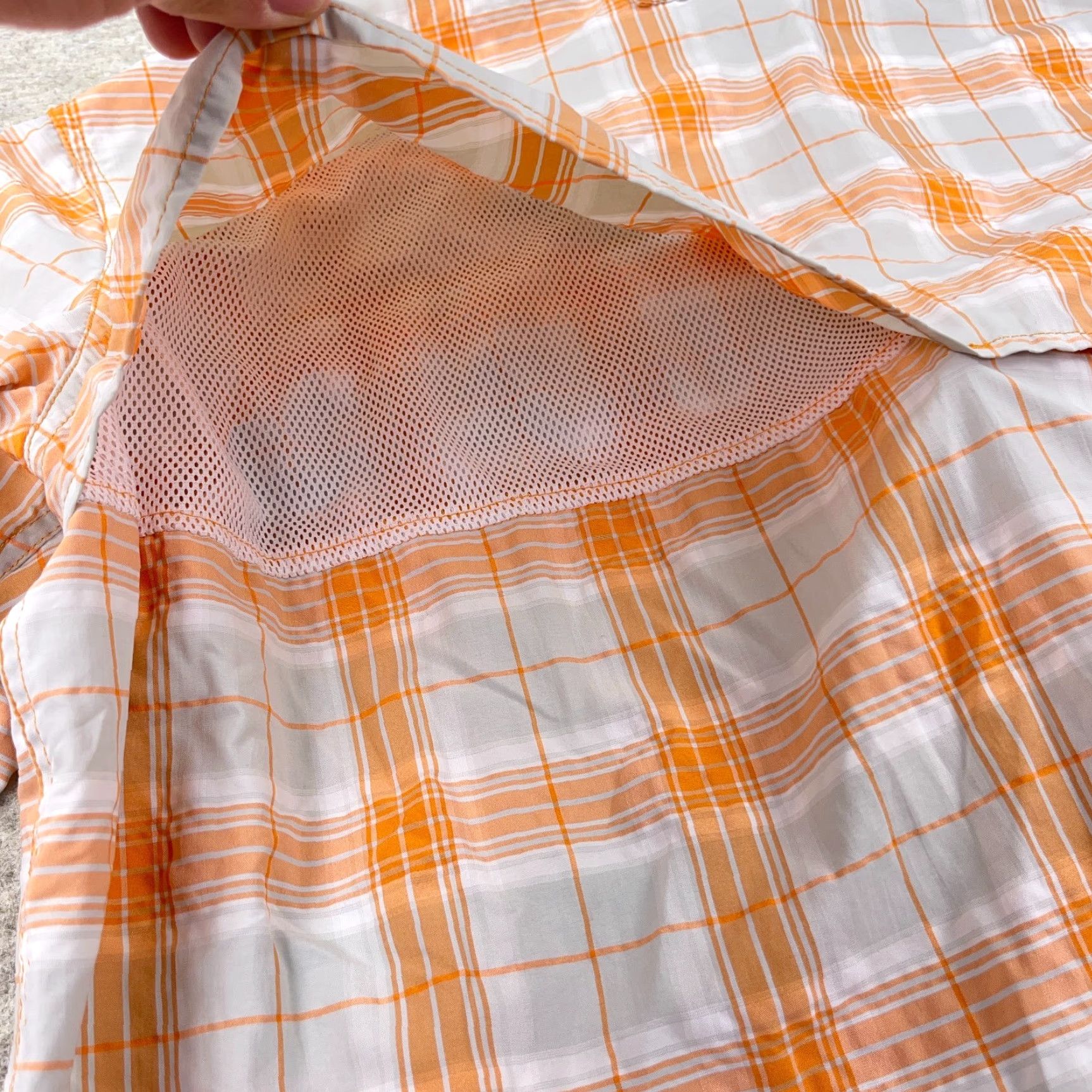 Vintage LL Bean Shirt Men XL Orange Plaid Button-Up Performance Vented Hiking Camp Shirt Size US XL / EU 56 / 4 - 7 Thumbnail