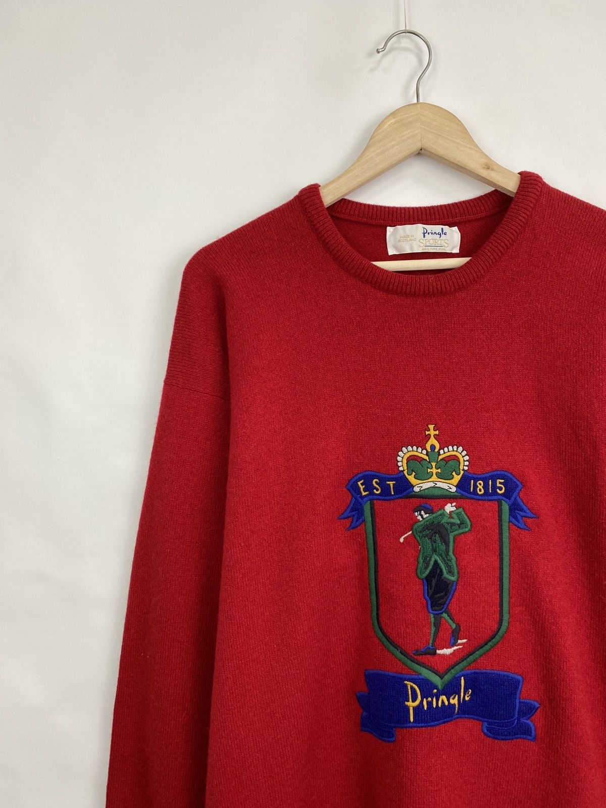Pringle Of Scotland 🏴󠁧󠁢󠁳󠁣󠁴󠁿 Vintage 90s Pringle Golf Wool Sweater Made in Scotland Y2K Size US L / EU 52-54 / 3 - 2 Thumbnail