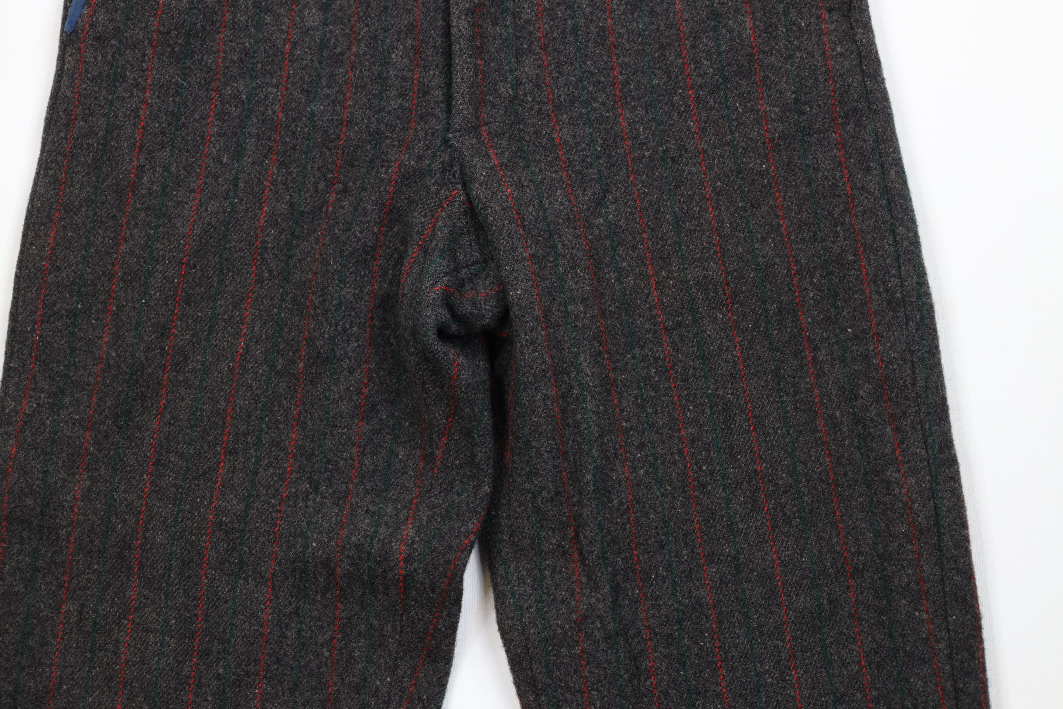 Woolrich Woolen Mills Vintage 70s Woolrich Heavy Wool Striped Wide Leg Pants USA Size US 34 / EU 50 - 3 Thumbnail