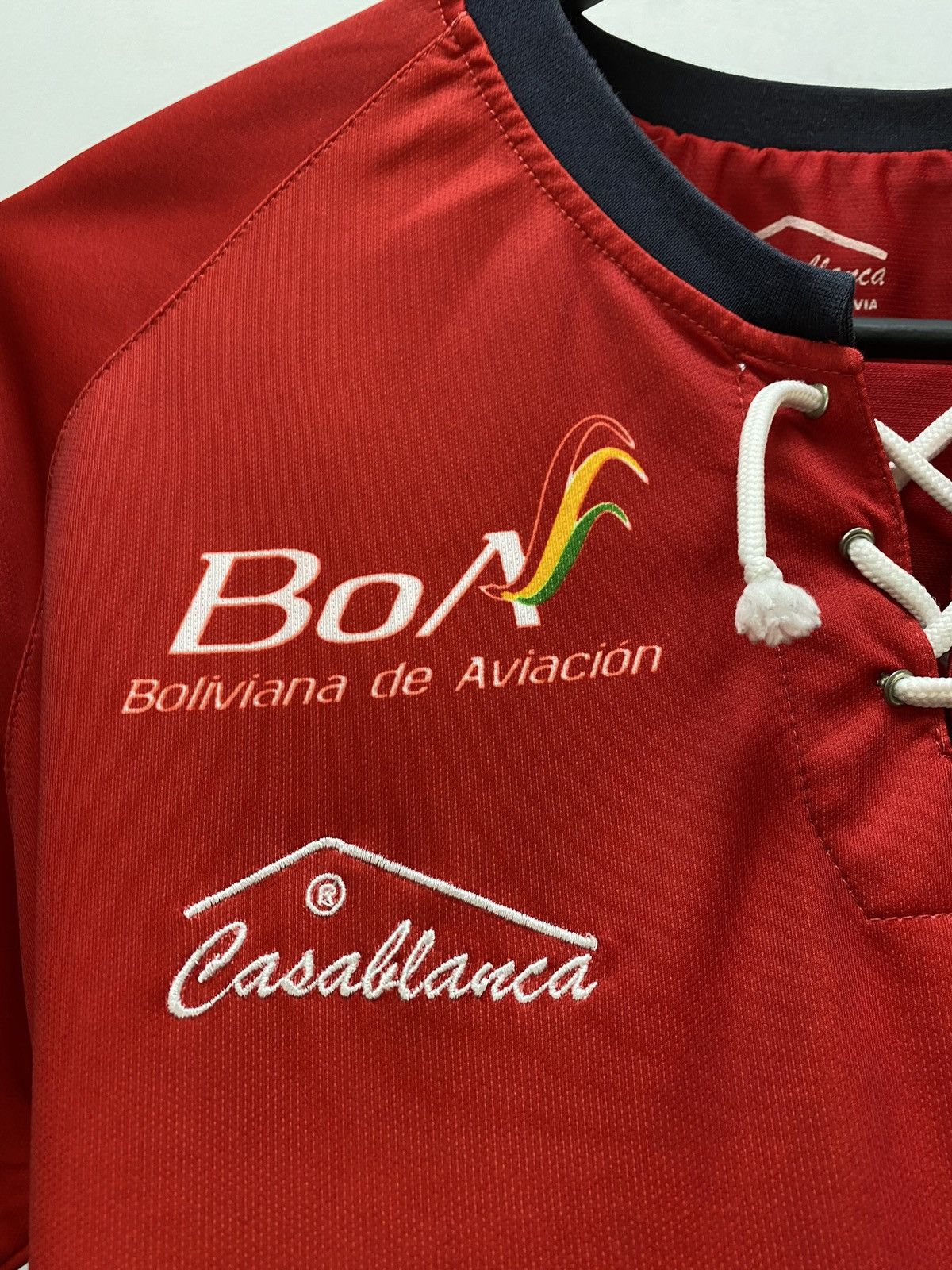Vintage Jorge Wilstermann #14 Home Soccer Jersey 2014 2015 Bolivian Size US L / EU 52-54 / 3 - 9 Thumbnail