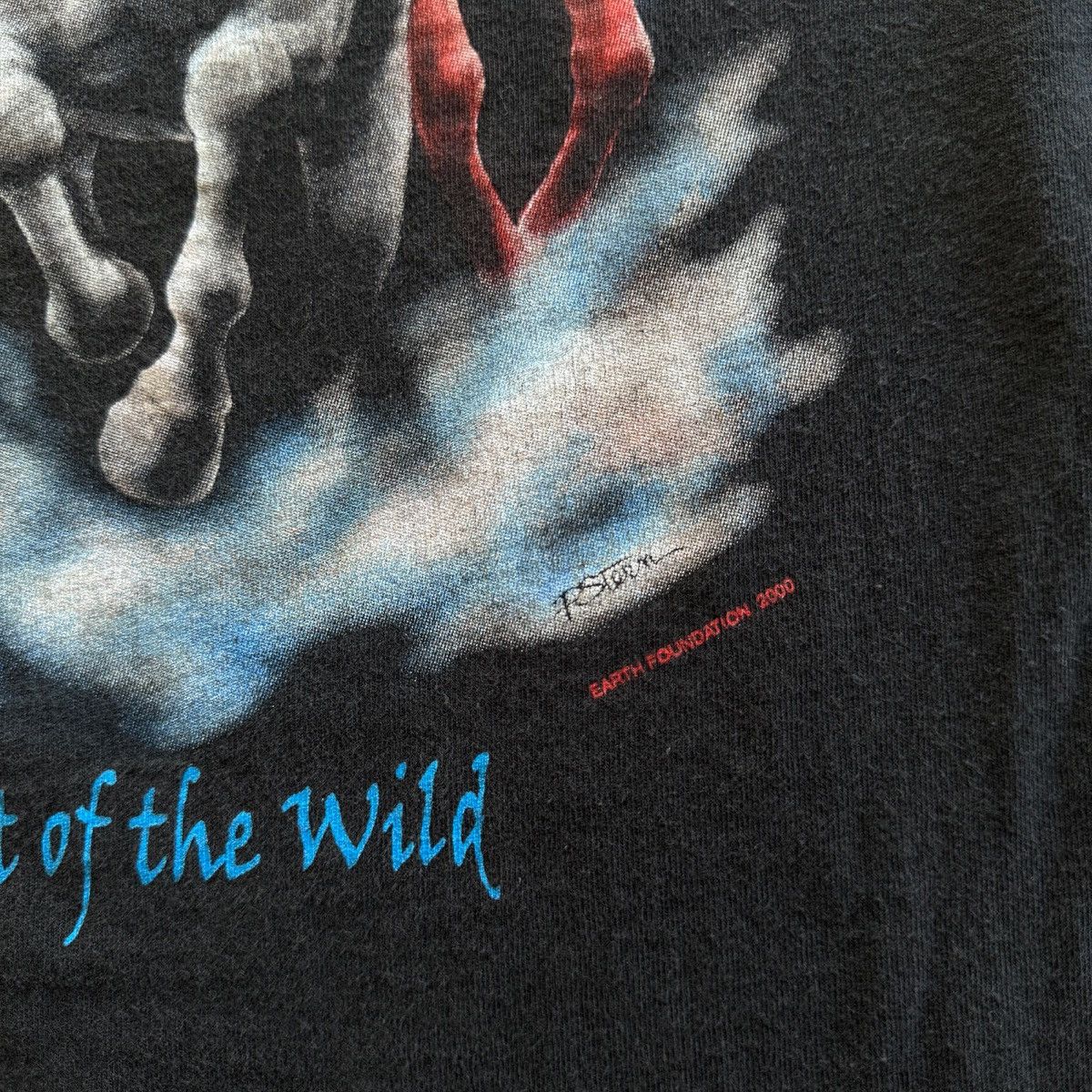 Vintage 2000 Vintage Y2K Spirit Of The Wild Horses Stallions Tee Size US XL / EU 56 / 4 - 6 Thumbnail