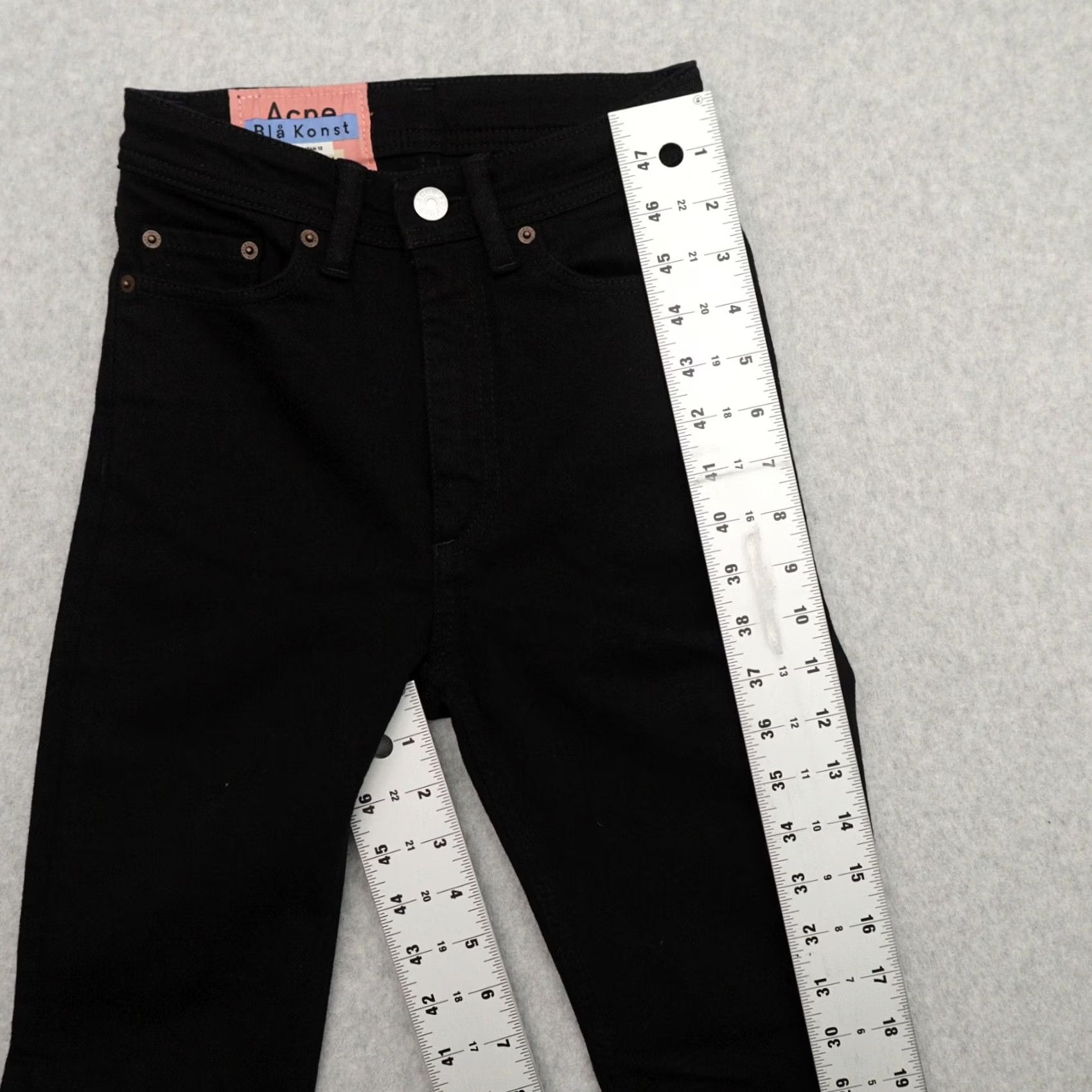 Acne Studios Acne Studios Jeans Skinny Womens 23 (23X26) Black Floragatan 13 Vintage Style Skinny Womens 23 (23X26) Black Size 40" / US 18 - 5 Thumbnail