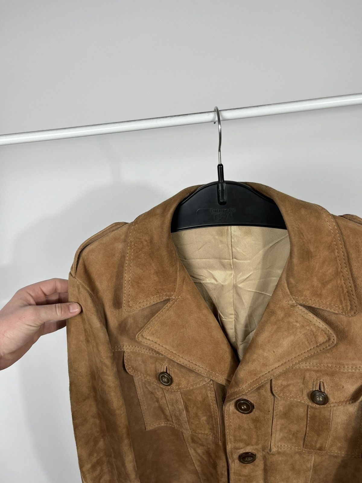 Leather Vintage Suede Leather Jacket Men’s Brown Belted Size US M / EU 48-50 / 2 - 4 Thumbnail