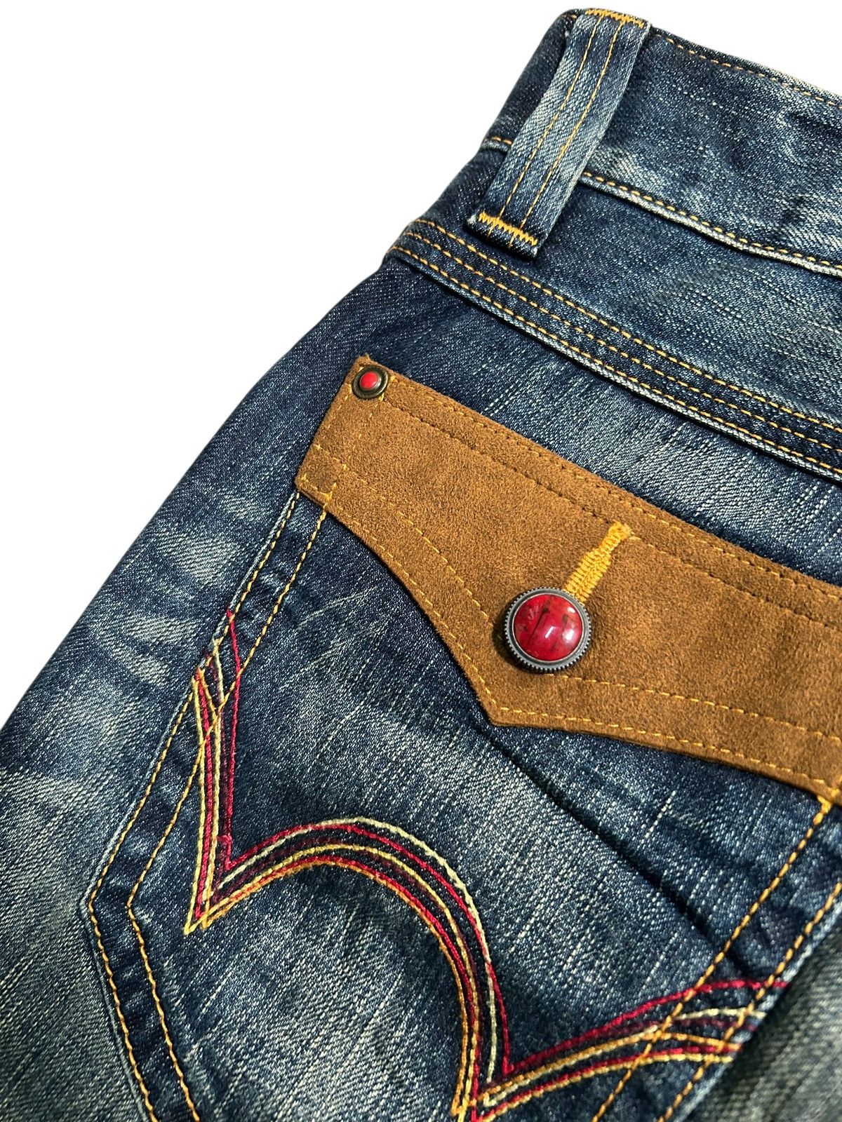 Japanese Brand × Kapital × Vintage Flare Edwin Bluetrip Japanese Style Denim Jeans Size US 29 - 11 Thumbnail