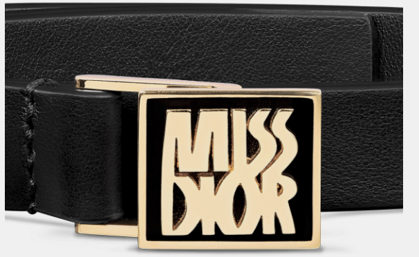 Dior o1w1db10525 Size : OS / B0595U Miss Dior Belt in Black Size ONE SIZE - 4 Thumbnail