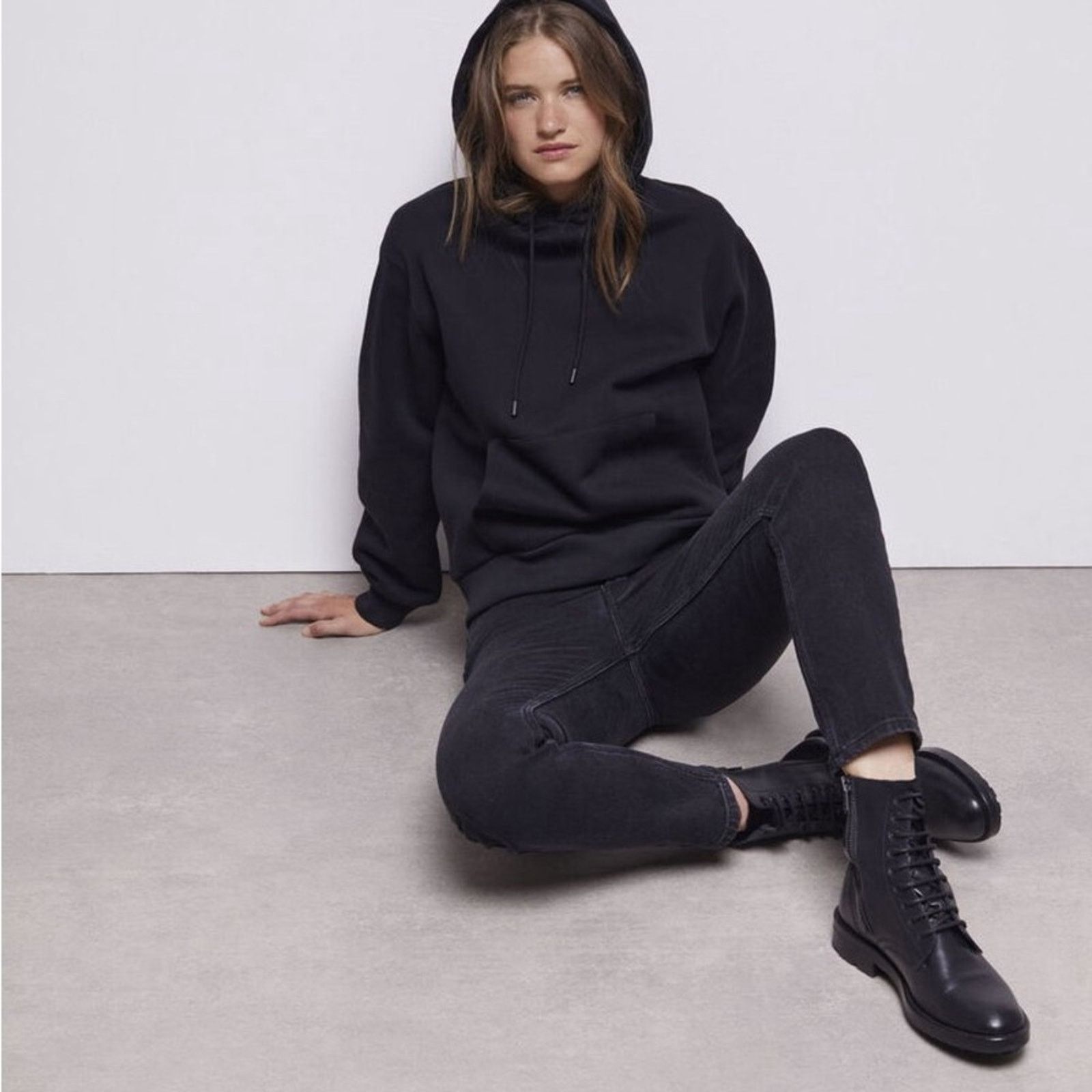 The Kooples NWT! The KOOPLES Black Hoodie Rhinestones Size 1, Authentic Size S / US 4 / IT 40 - 2 Thumbnail
