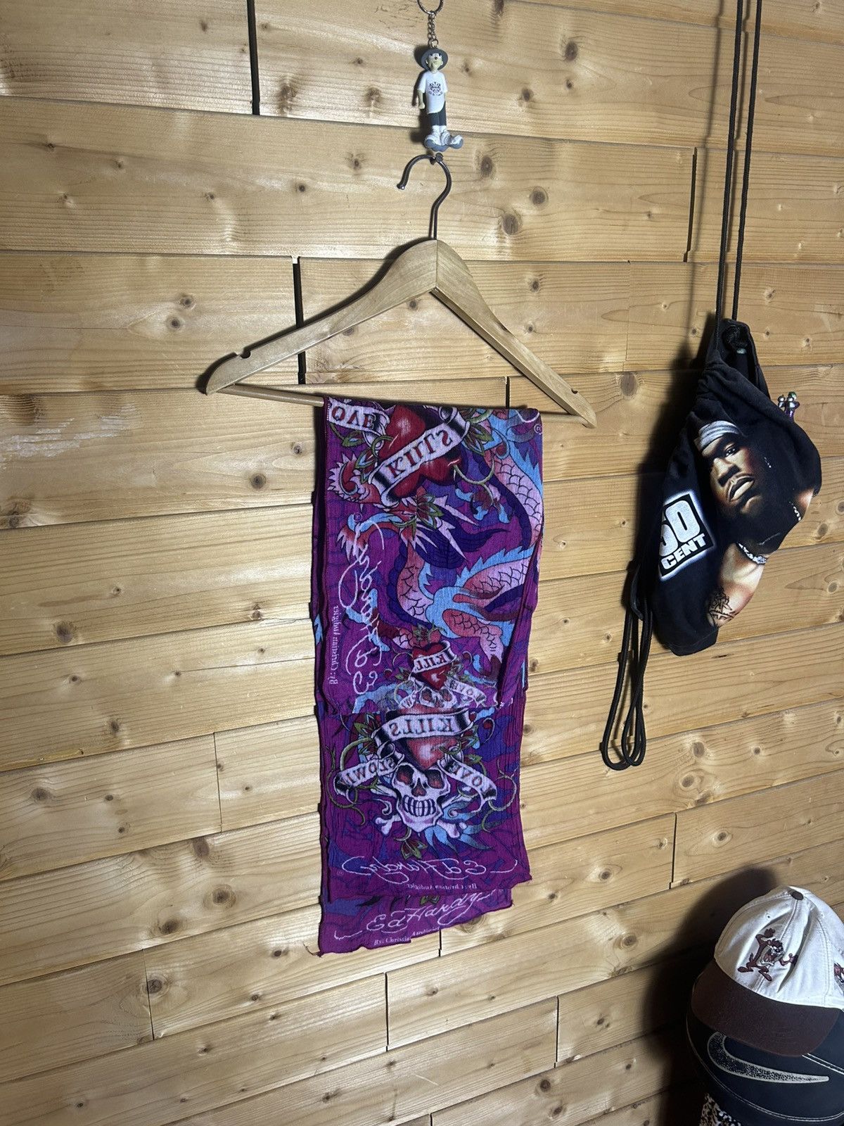 Ed Hardy Ed Hardy graphics scarf Size ONE SIZE - 1 Thumbnail