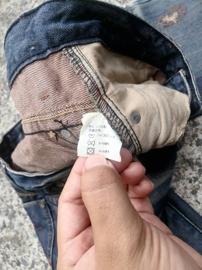Other H Girl Nice Design Distressed Denim Size 32" / US 10 / IT 46 - 6 Thumbnail
