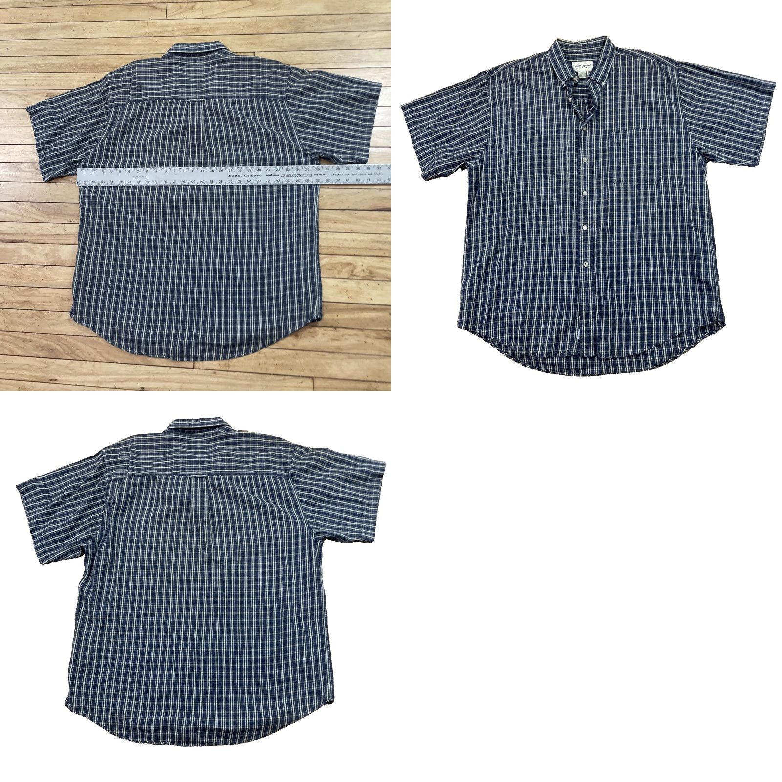 Eddie Bauer VINTAGE Eddie Bauer Button-Up Shirt Men L Blue Green Plaid Outdoors Camp Oxford Casual Workwear 90s Y2K Mens Size US L / EU 52-54 / 3 - 10 Thumbnail