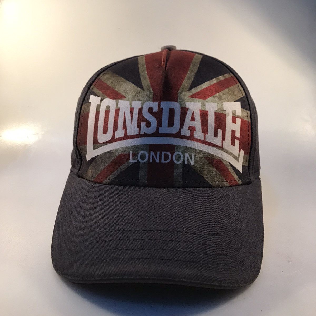 Lonsdale × Vintage Lonsdale Snapback unionjack brittain flag baseball cap OSFA Size ONE SIZE - 1 Thumbnail