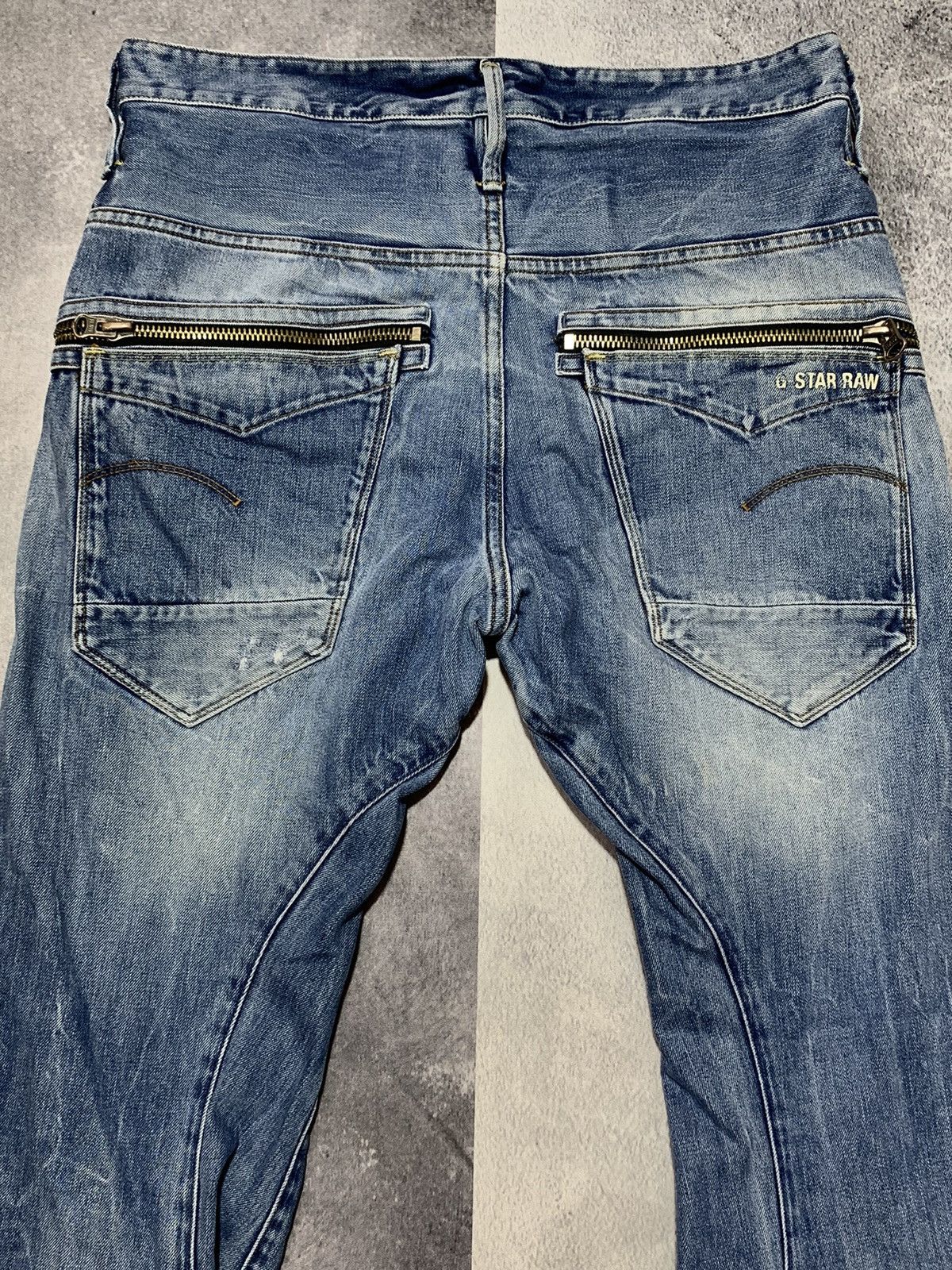 G-Star × Vintage Vintage G-star RAW ARC tapered jeans streetwear size 33x34 Size US 33 - 6 Thumbnail