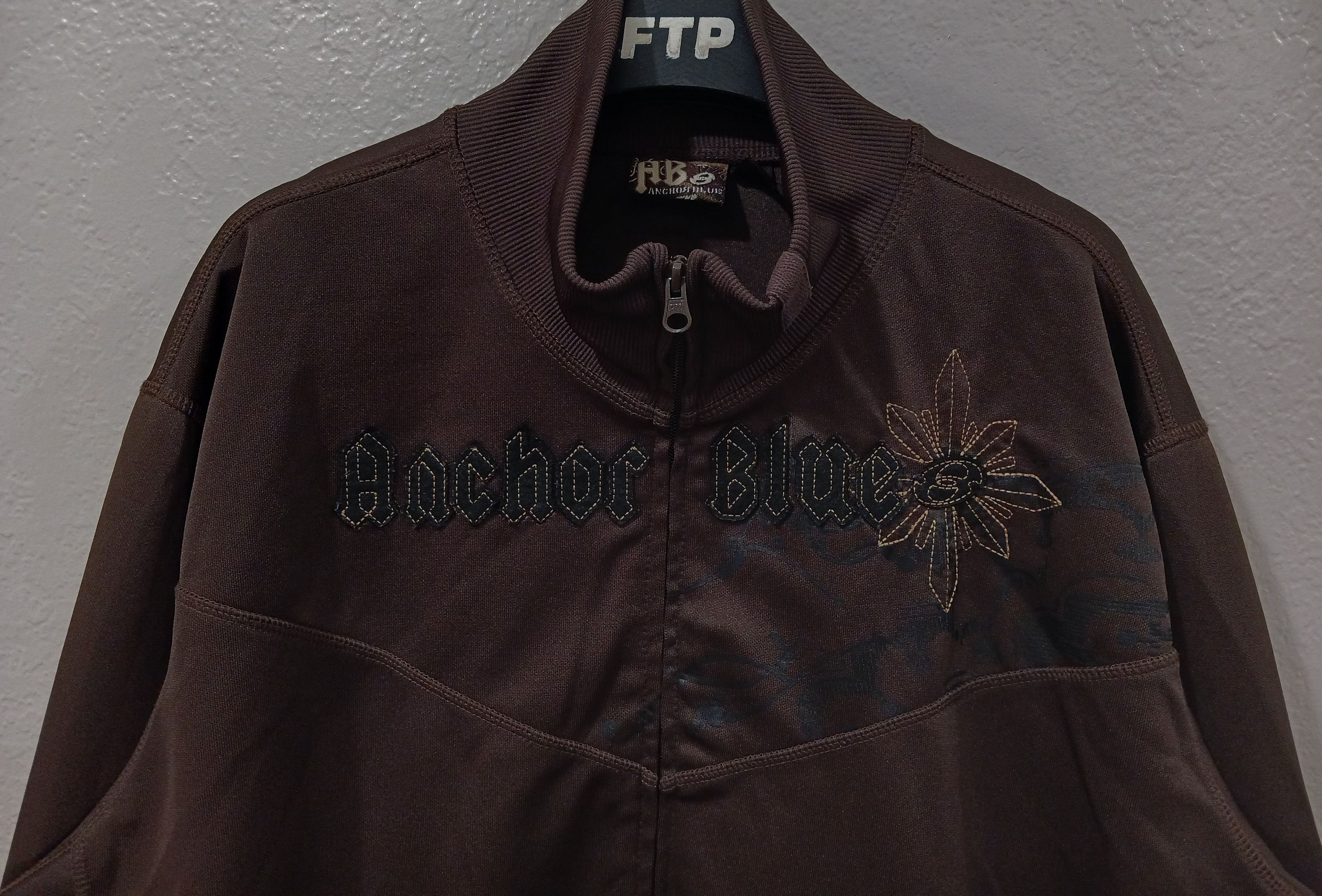 Anchor Blue Anchor Blue Spell Out Logo Vintage 2000s Zip-Up Track Jacket Size US XXL / EU 58 / 5 - 5 Thumbnail