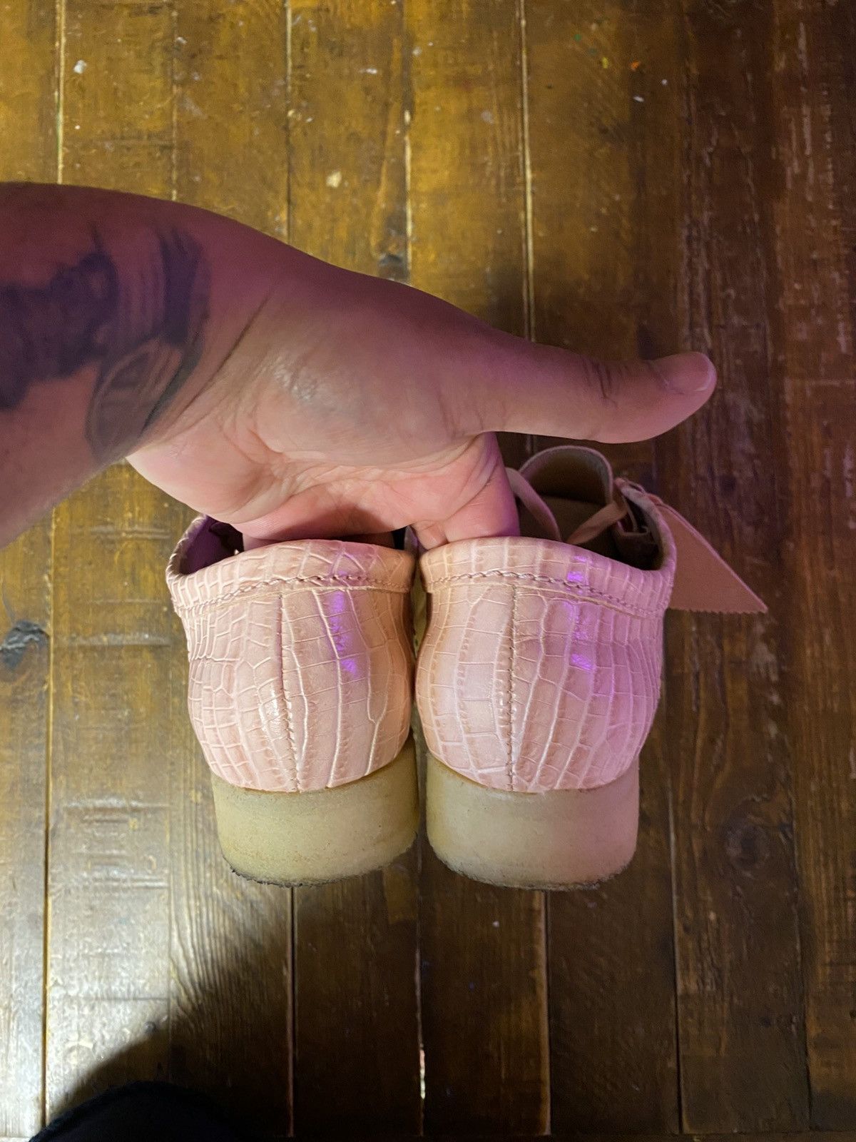 Clarks Clarks x Packer Shoes Wallabee “Light Pink Croc” Size US 8.5 / EU 41-42 - 4 Thumbnail