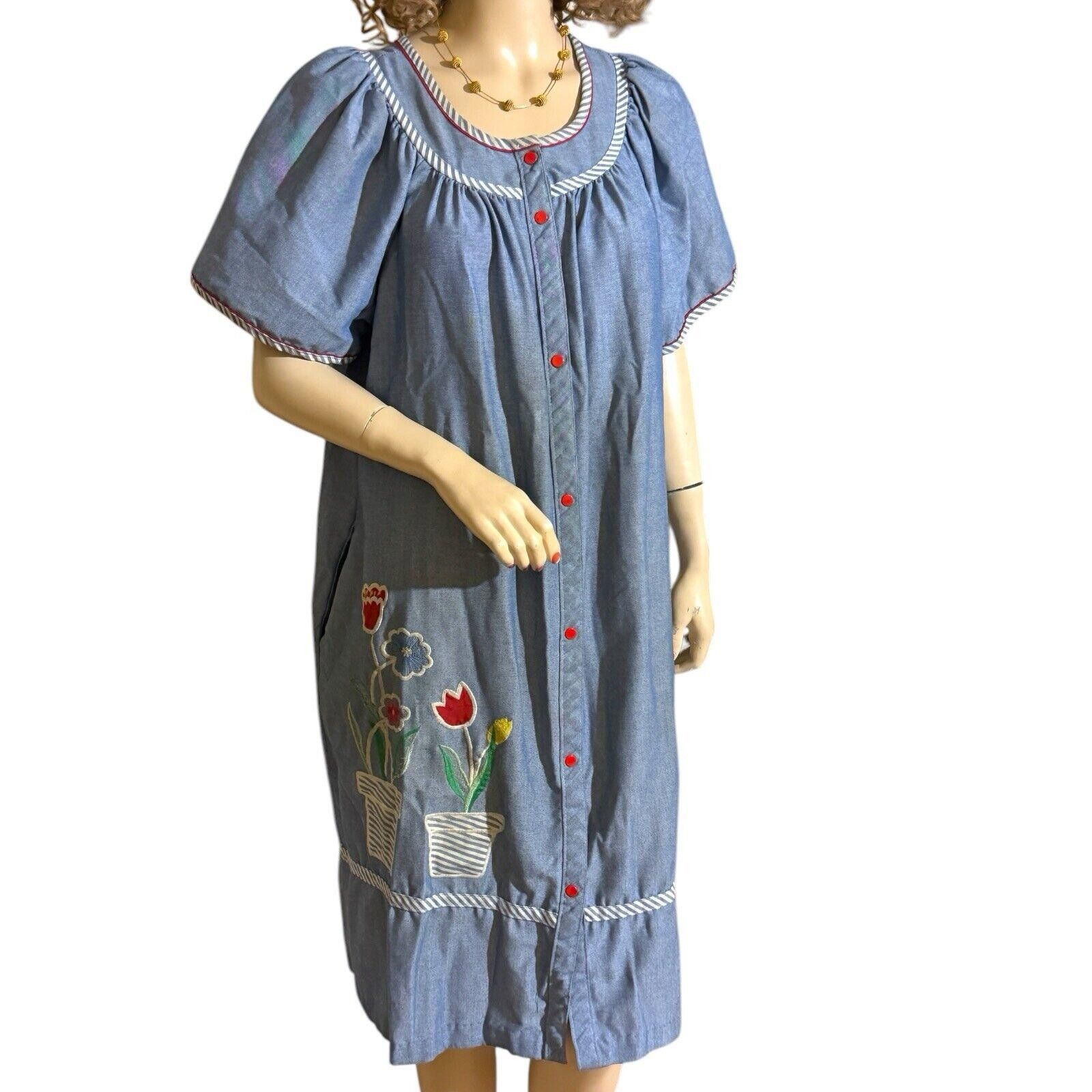 Designer Vintage Flower Pot Design Models Coat House Dress Snap L Size L / US 10 / IT 46 - 1 Thumbnail