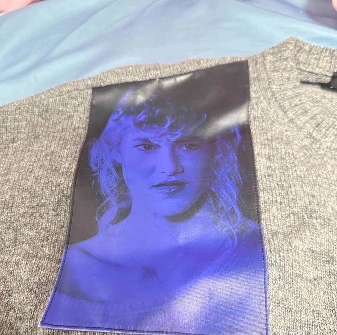 Raf Simons Raf Simons 19fw show os portrait patch sweater Size US S / EU 44-46 / 1 - 2 Thumbnail
