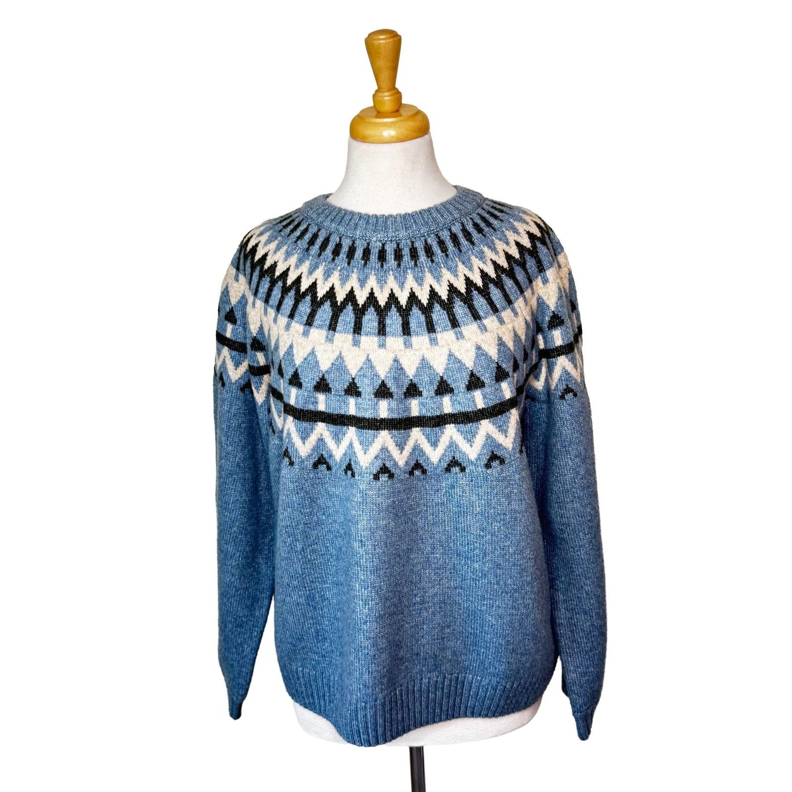 Other HANNA ANDERSSON Holiday Fair Isle Sweater Blue Size Large Size L / US 10 / IT 46 - 1 Thumbnail