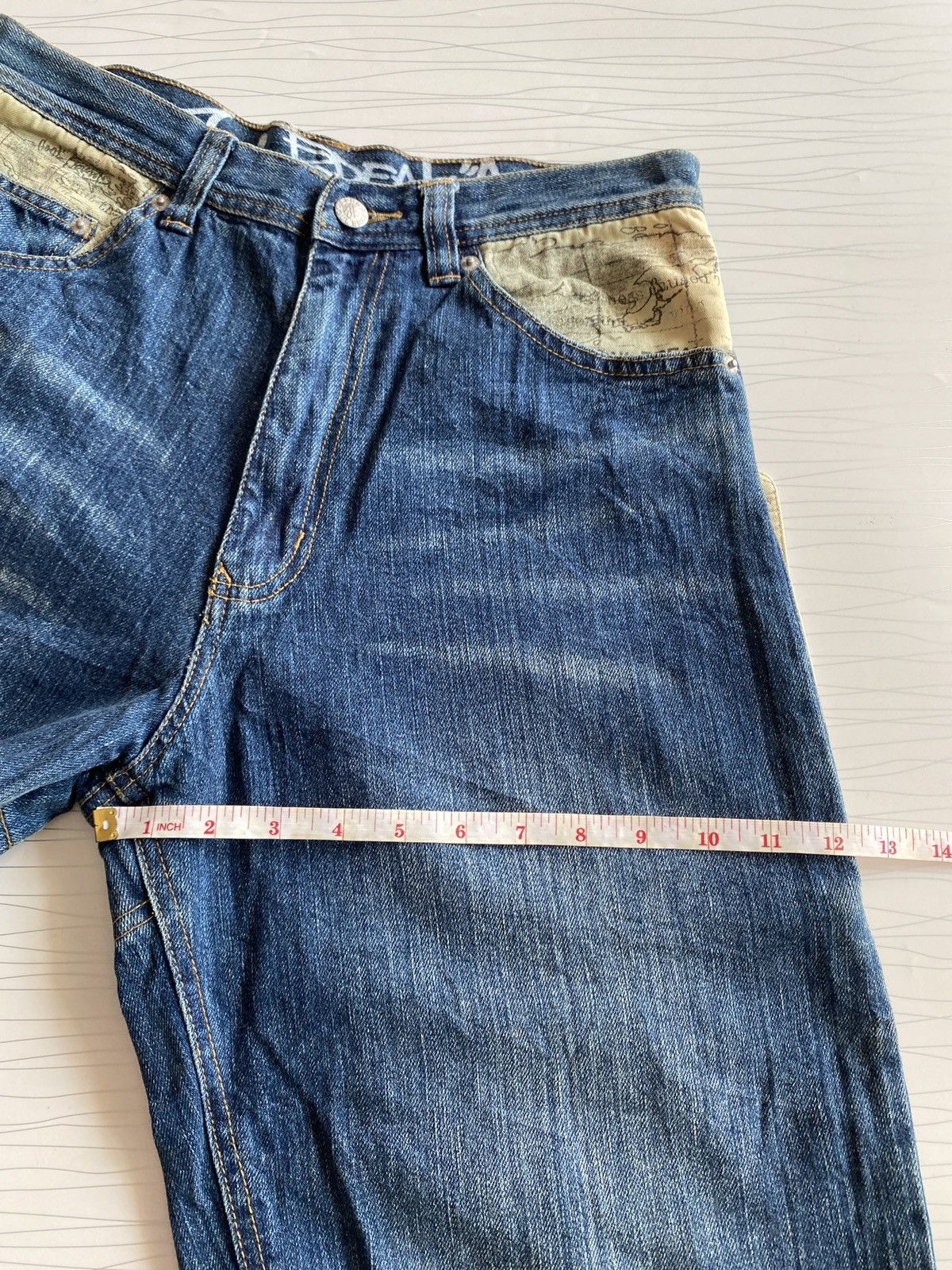 JNCO Vintage Y2K SOUL BREAK Denim Baggy Jeans Buckle Back Size US 30 / EU 46 - 19 Thumbnail