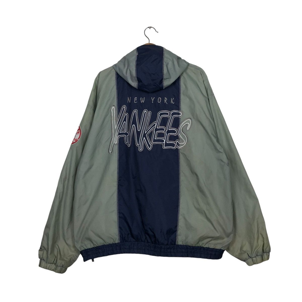 New York Yankees 🔥VINTAGE LIGHT JACKET ANORAK PULL OVER STARTER NY YANKEES Size US L / EU 52-54 / 3 - 10 Thumbnail
