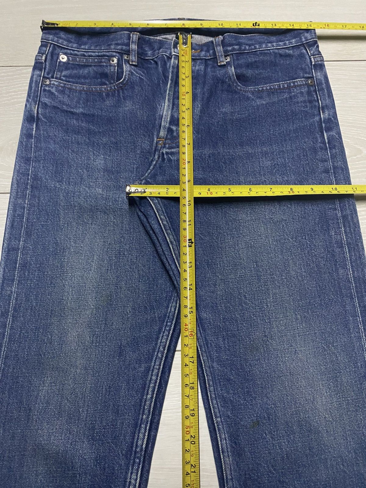 A.P.C. Vintage Apc Petit New Standard Blue Distressed Skinny Jeans Size US 30 / EU 46 - 13 Thumbnail