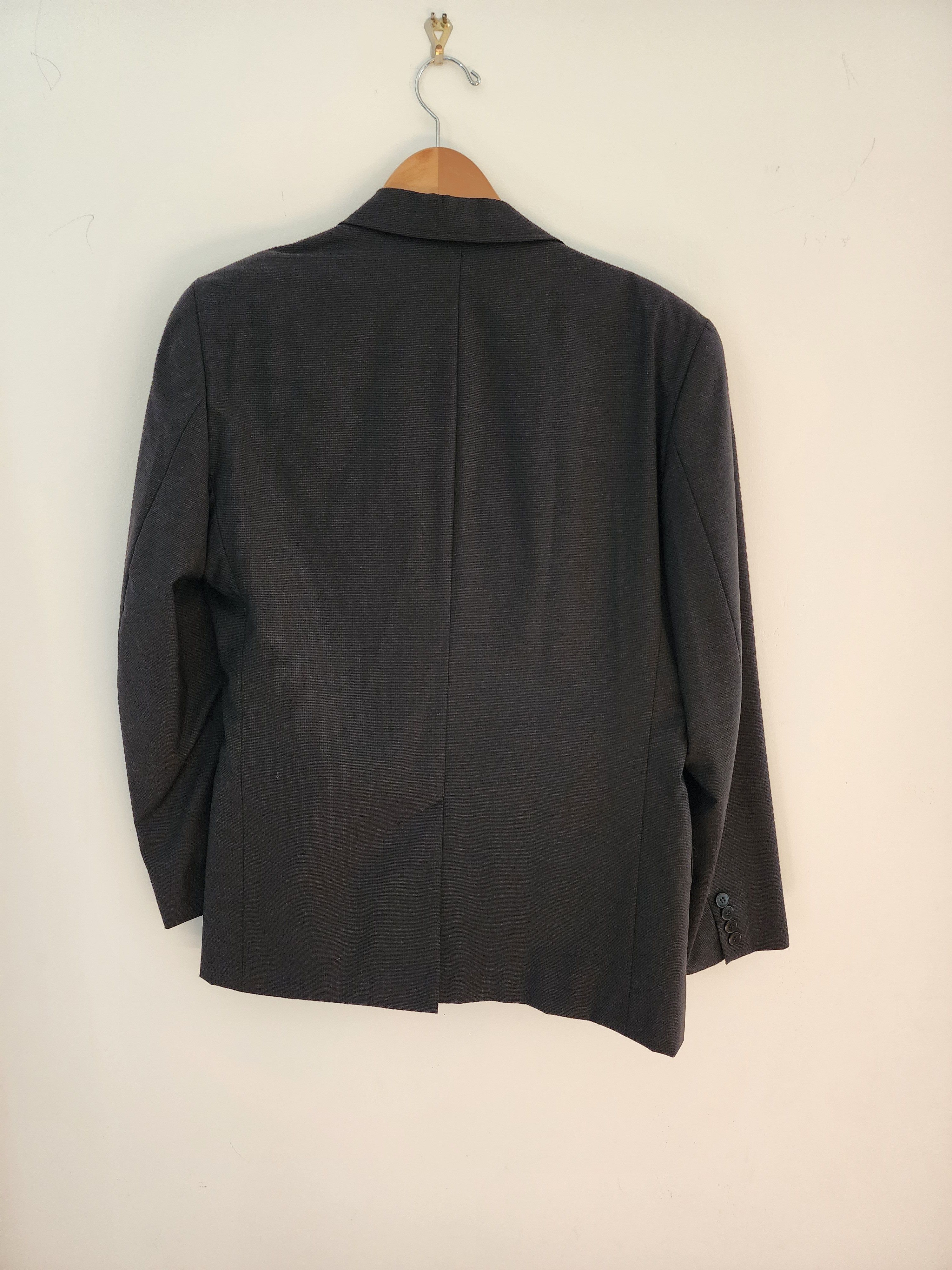 Agnes B Suit Jacket 50 (M/L) & 34 Pants Grey 100% Wool