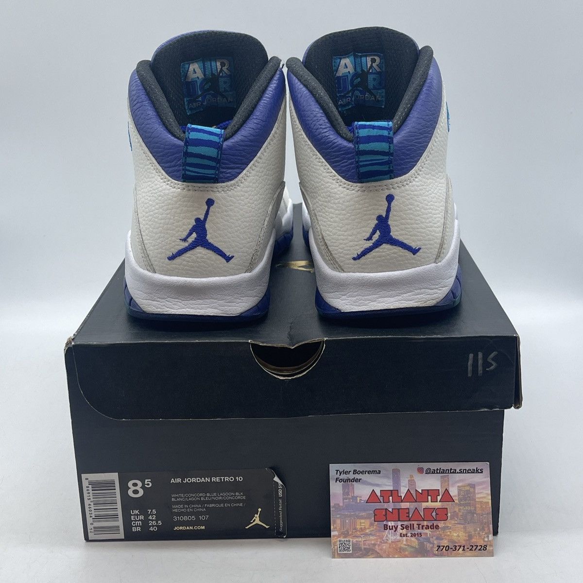 Jordan Brand Air Jordan 10 Charlotte hornets Size US 8.5 / EU 41-42 - 3 Thumbnail