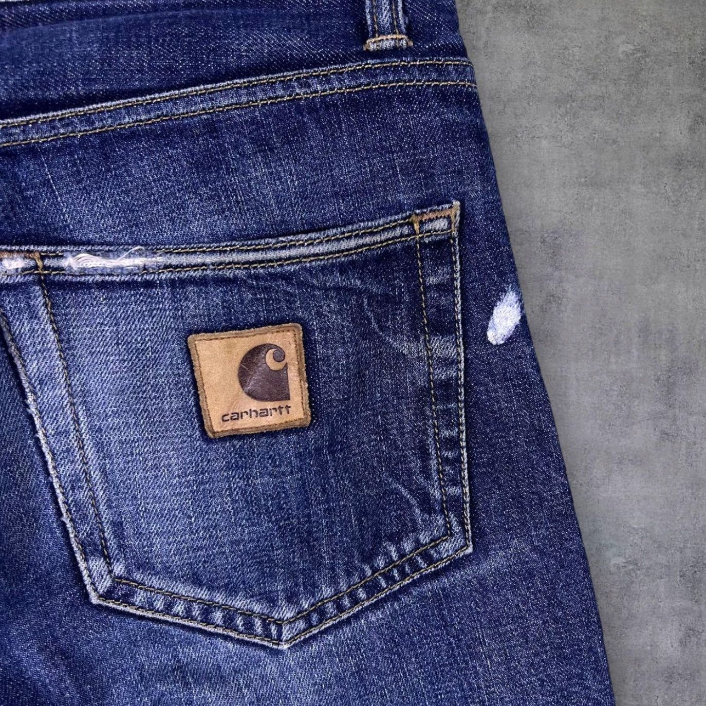 Carhartt Carhartt Klondike Pant II Blue Denim Regular Tapered Fit Jeans 29 x 32 Mens Jeans Denim Blue Size US 29 - 5 Thumbnail
