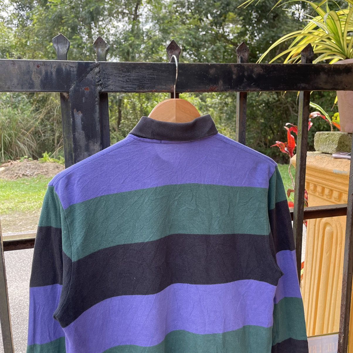 Polo Ralph Lauren × Ralph Lauren × Vintage 🔥Vintage Polo Ralph Lauren Small Pony Striped Polos Shirts Size US M / EU 48-50 / 2 - 3 Thumbnail