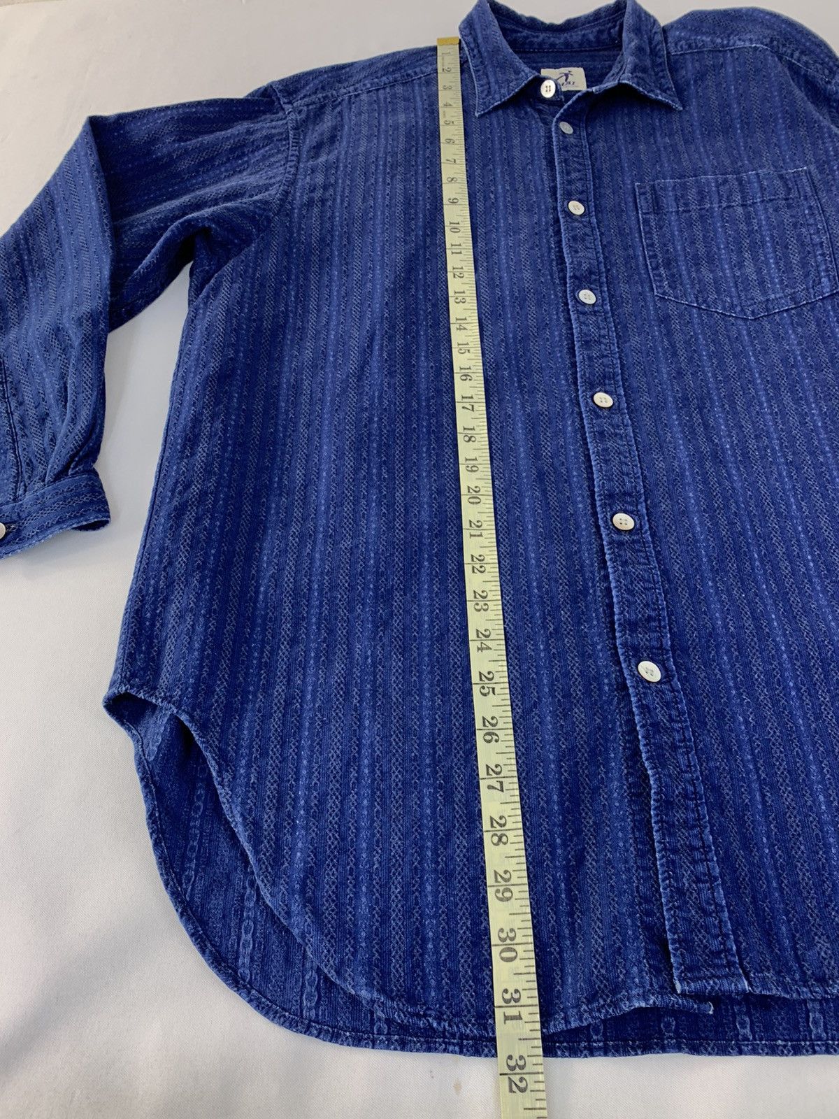 Hai Sporting Gear Hai Sporting Gear Denim Indigo Button Up Striped Hickory Size US L / EU 52-54 / 3 - 11 Thumbnail