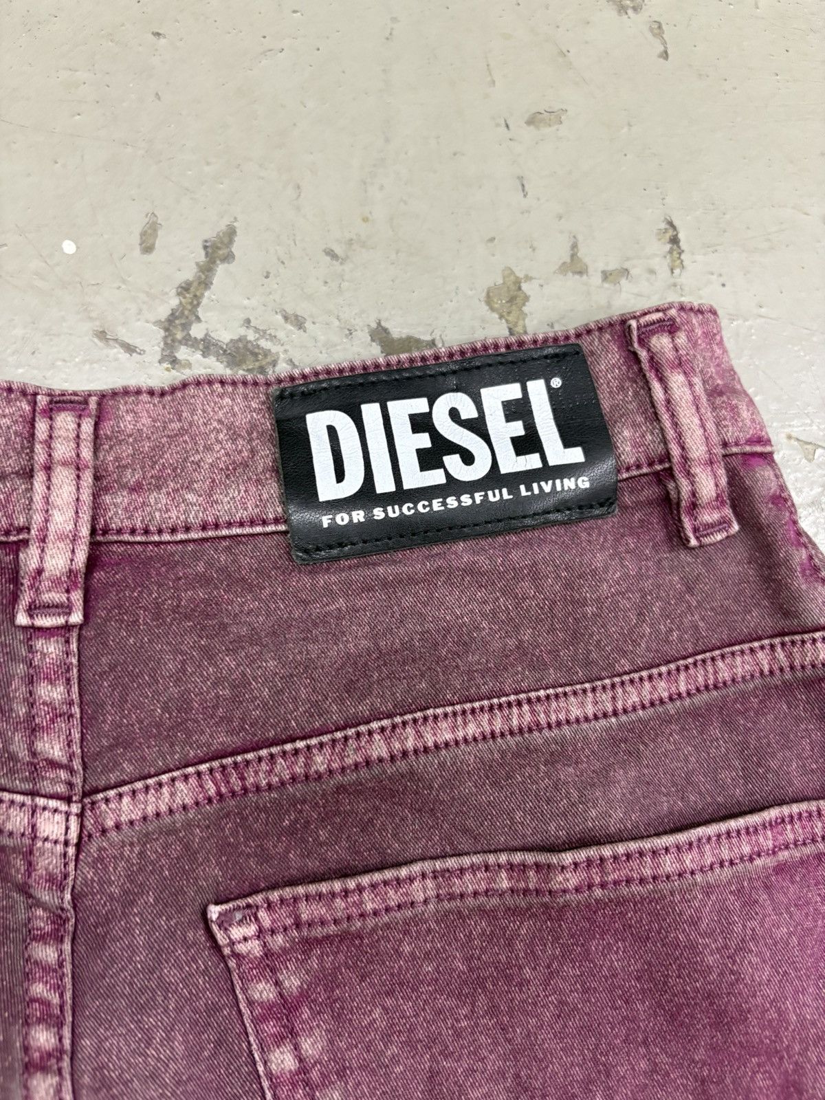 Vintage Diesel Waxed Mharki Y2K Wide Fit Baggy