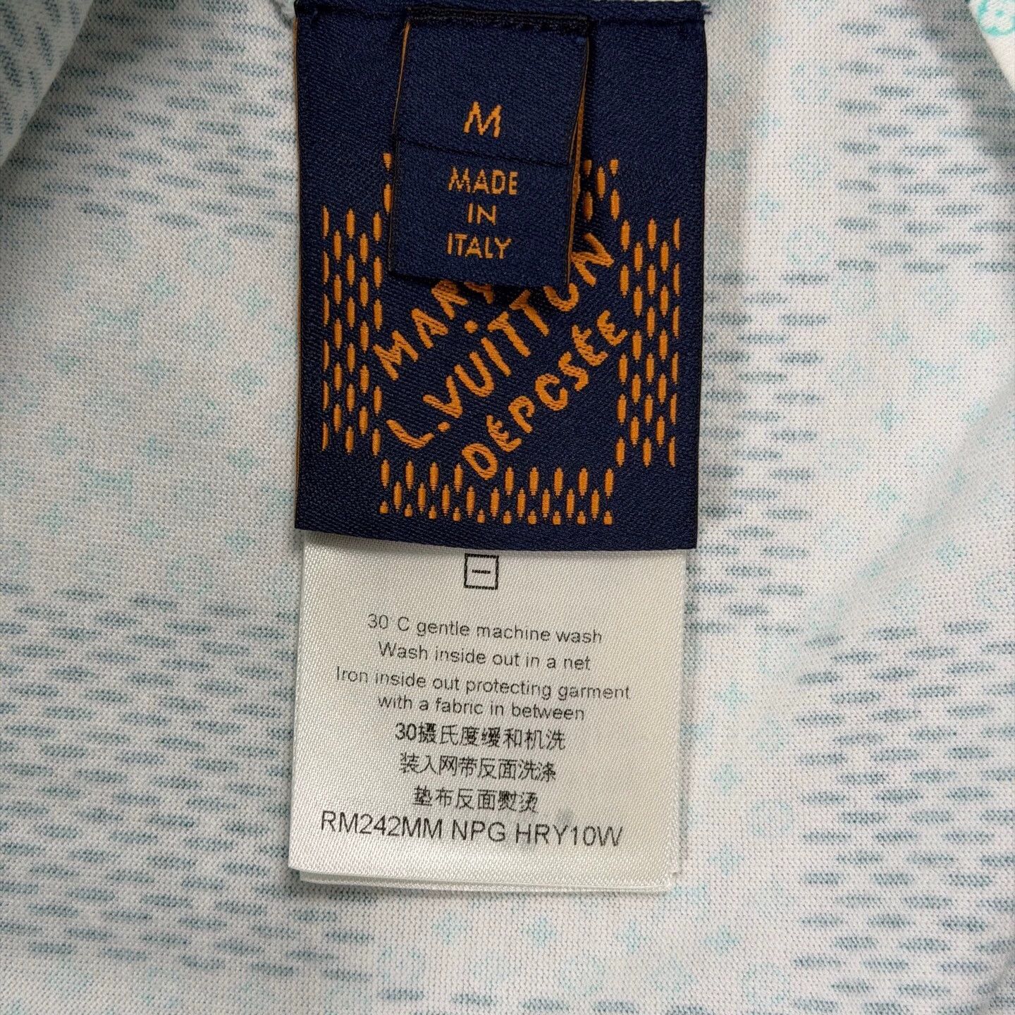 Louis Vuitton LV white green Monogram short-sleeve T-shirt M like new Size US M / EU 48-50 / 2 - 4 Thumbnail