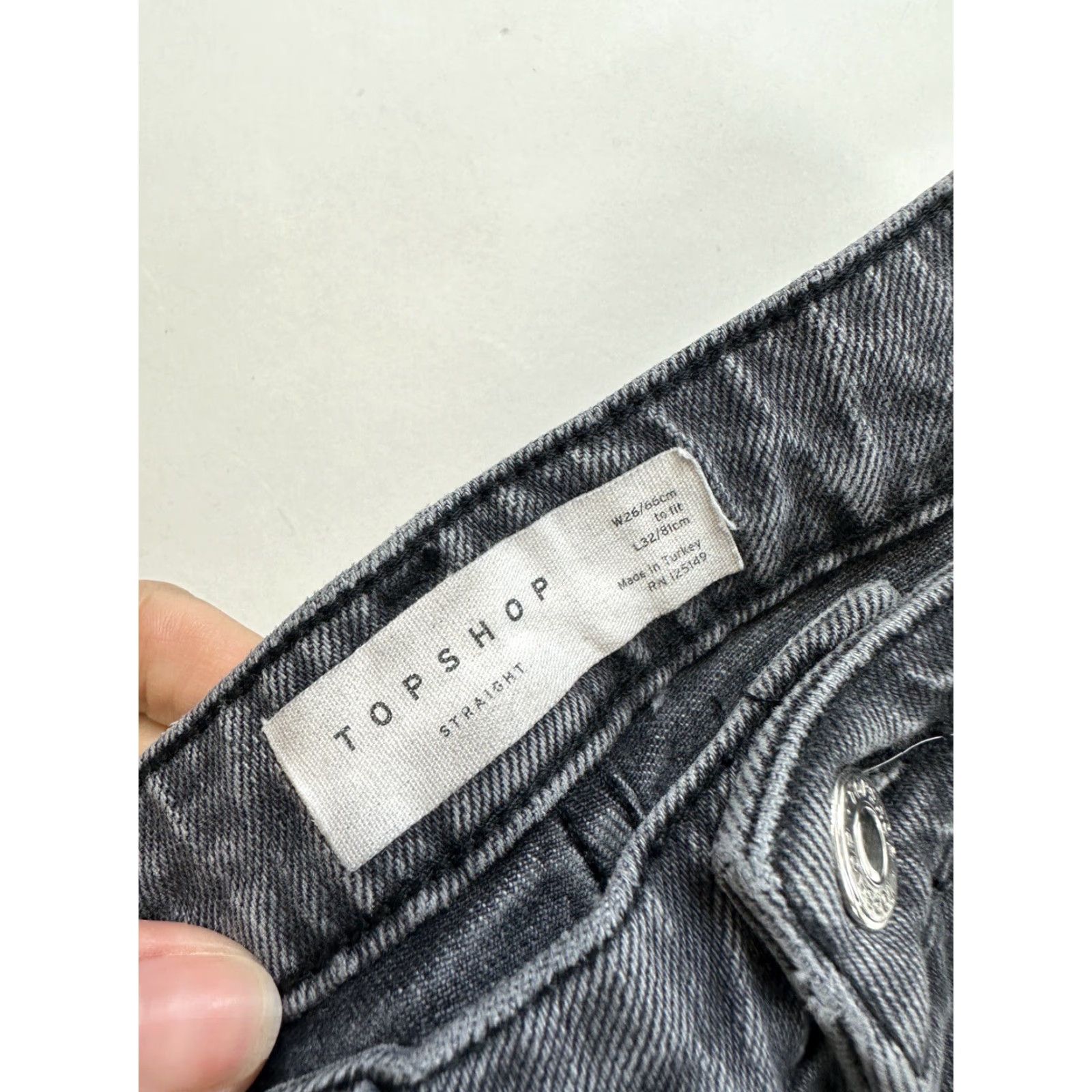 Topshop Topshop Jeans Women’s Regular 26 Black Skinny Inseam 25 Slimming Stretch Womens Size 26" / US 2 / IT 38 - 5 Thumbnail