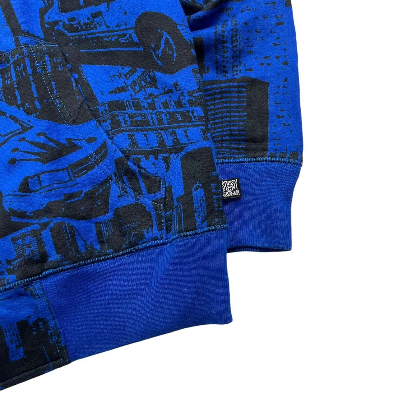 Stussy Vintage 2000s Stussy New York Zip Up Hoodie Blue - Small Size US M / EU 48-50 / 2 - 3 Thumbnail